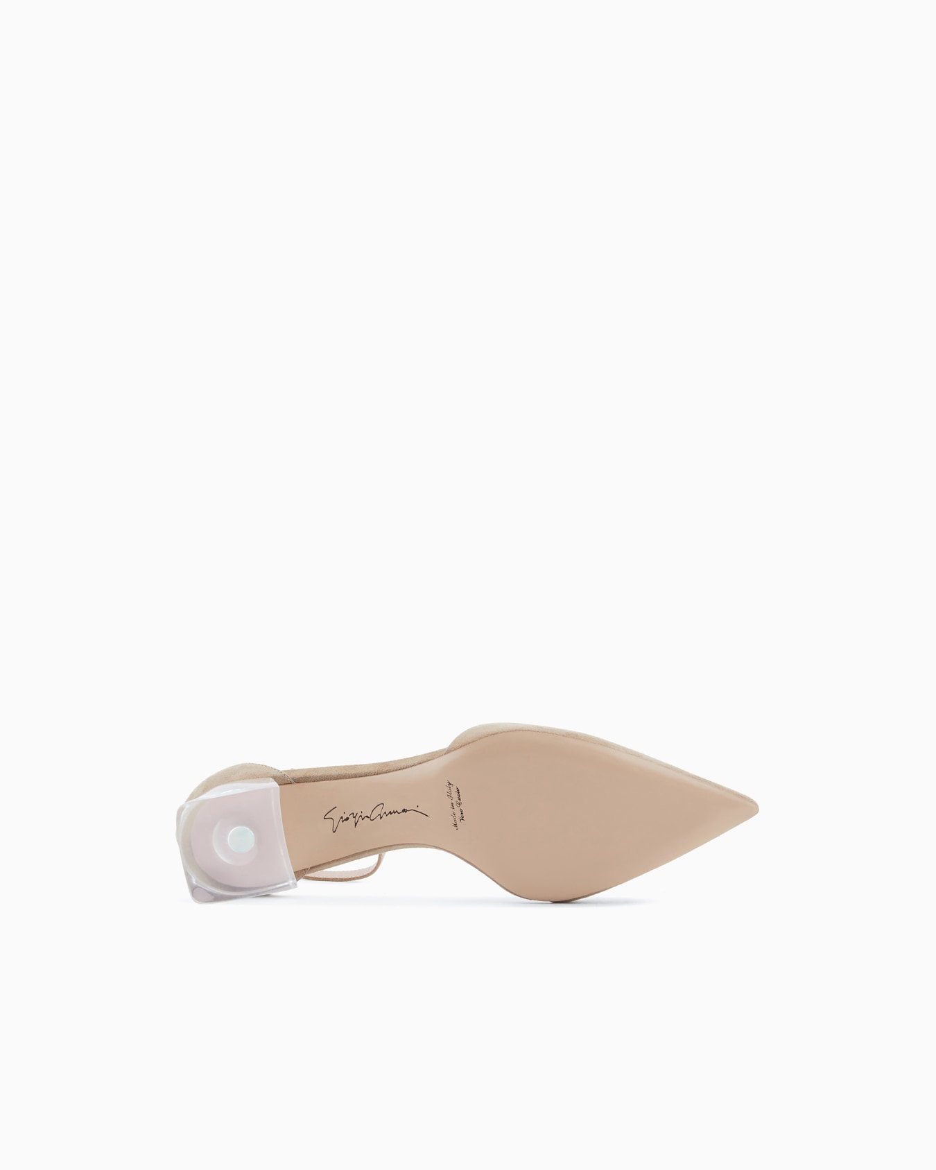 Laminated suede d'Orsay court shoes Slide 5