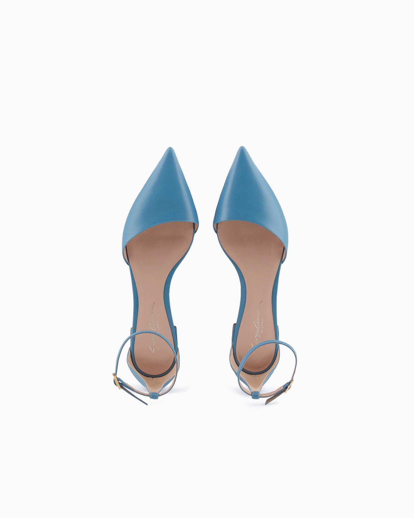 Leather ballerinas with strap Slide 2