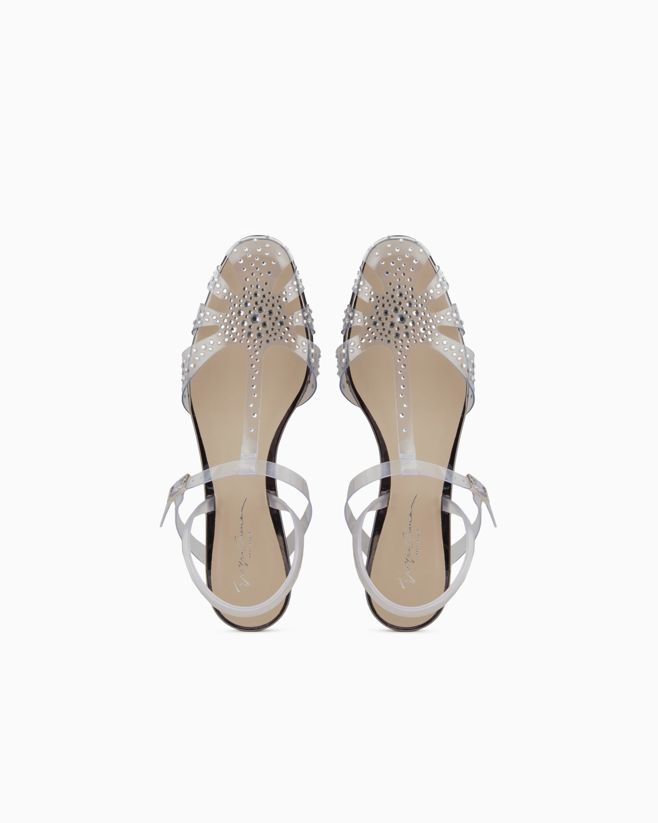 PVC and rhinestone slingback ballerinas Slide 2