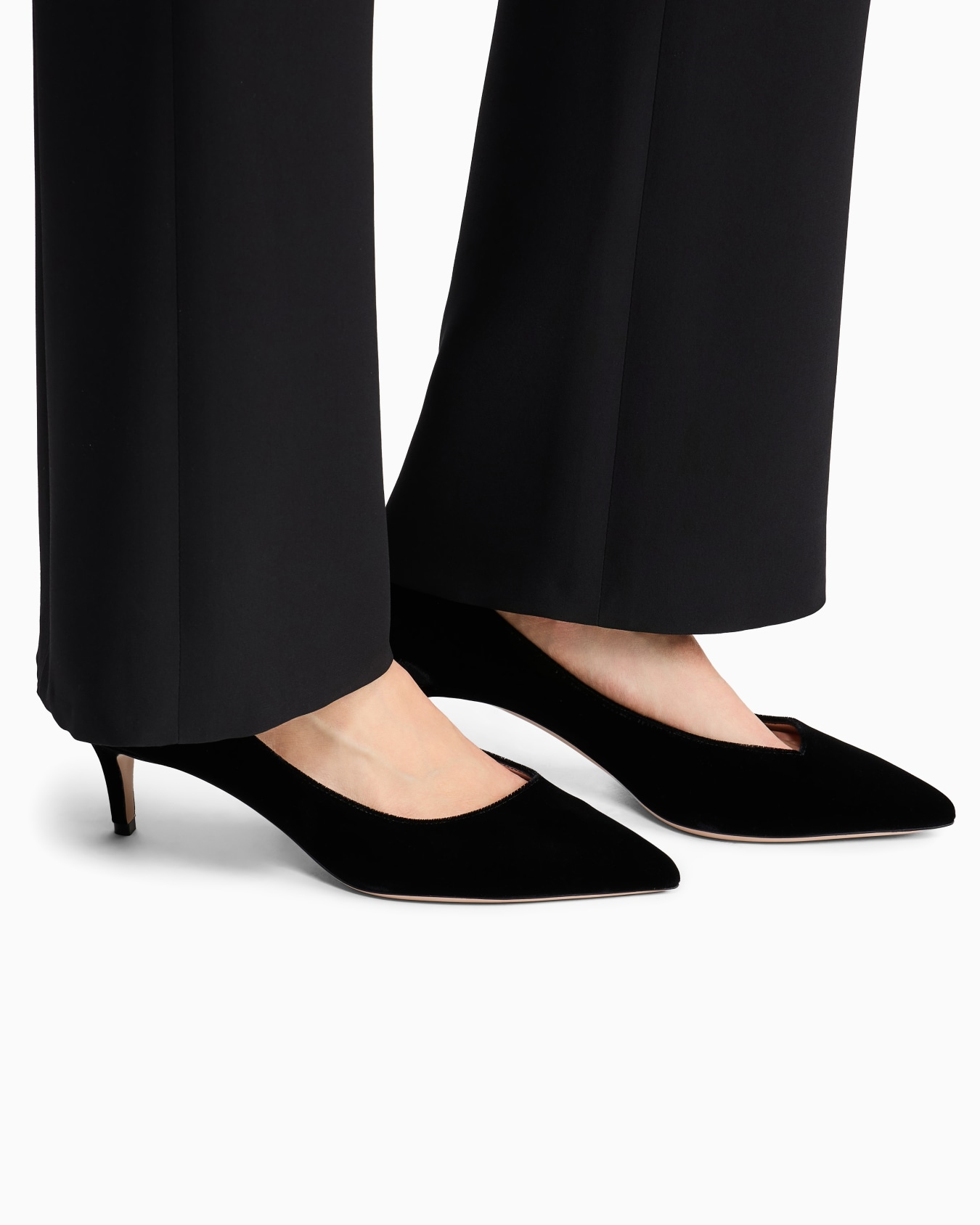 Velvet Kitten Heel Pump Slide 7