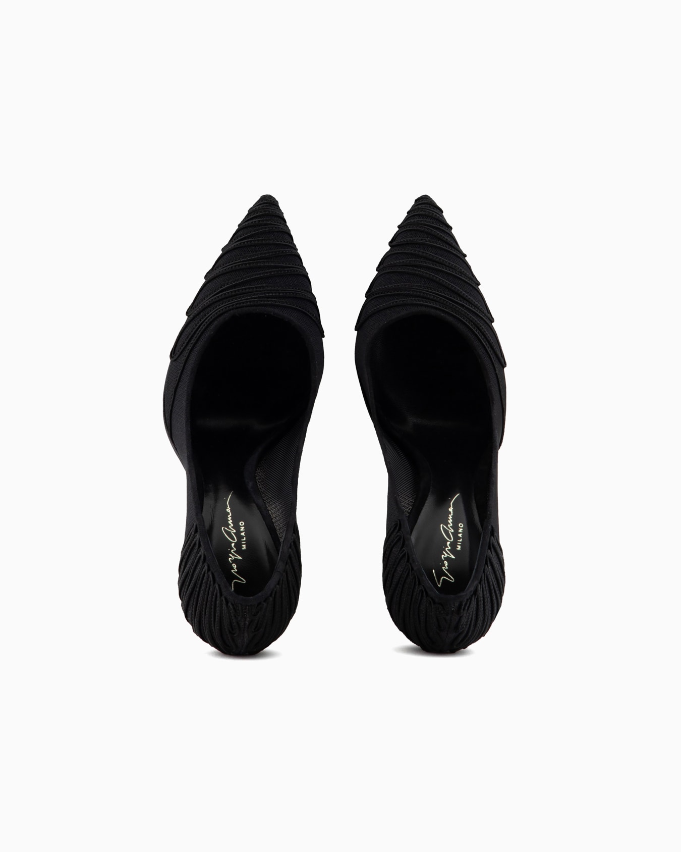Tulle court shoes with suede embroidery Slide 2