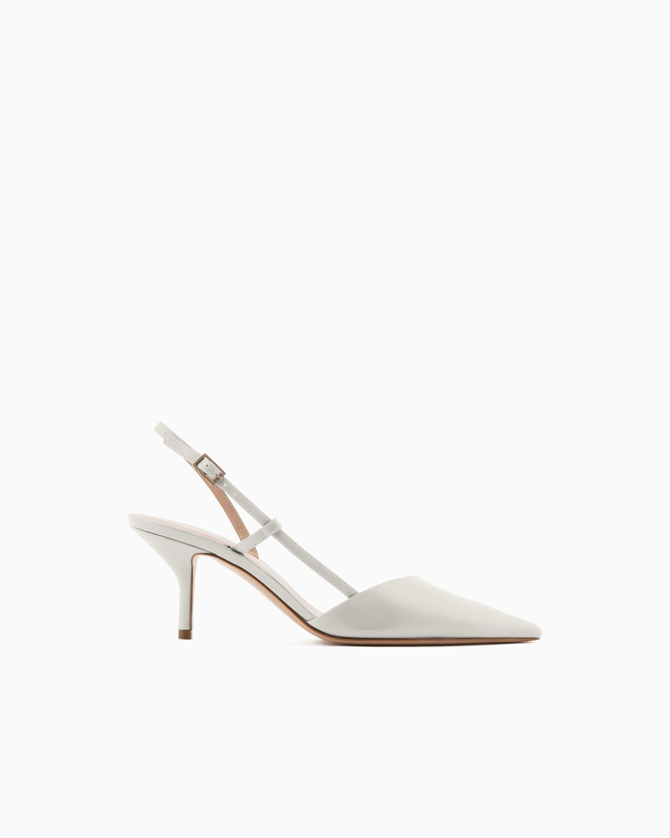 Zapato destalonado de piel Diapositiva 0