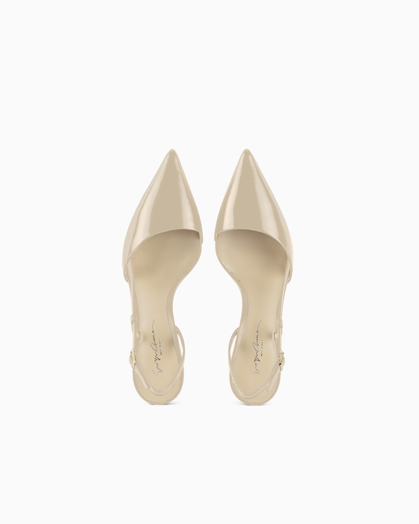 Zapato de salón destalonado de charol arrugado Diapositiva 2