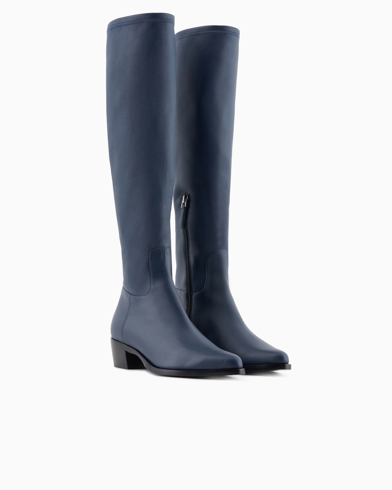 Stretch nappa-leather boots Slide 1
