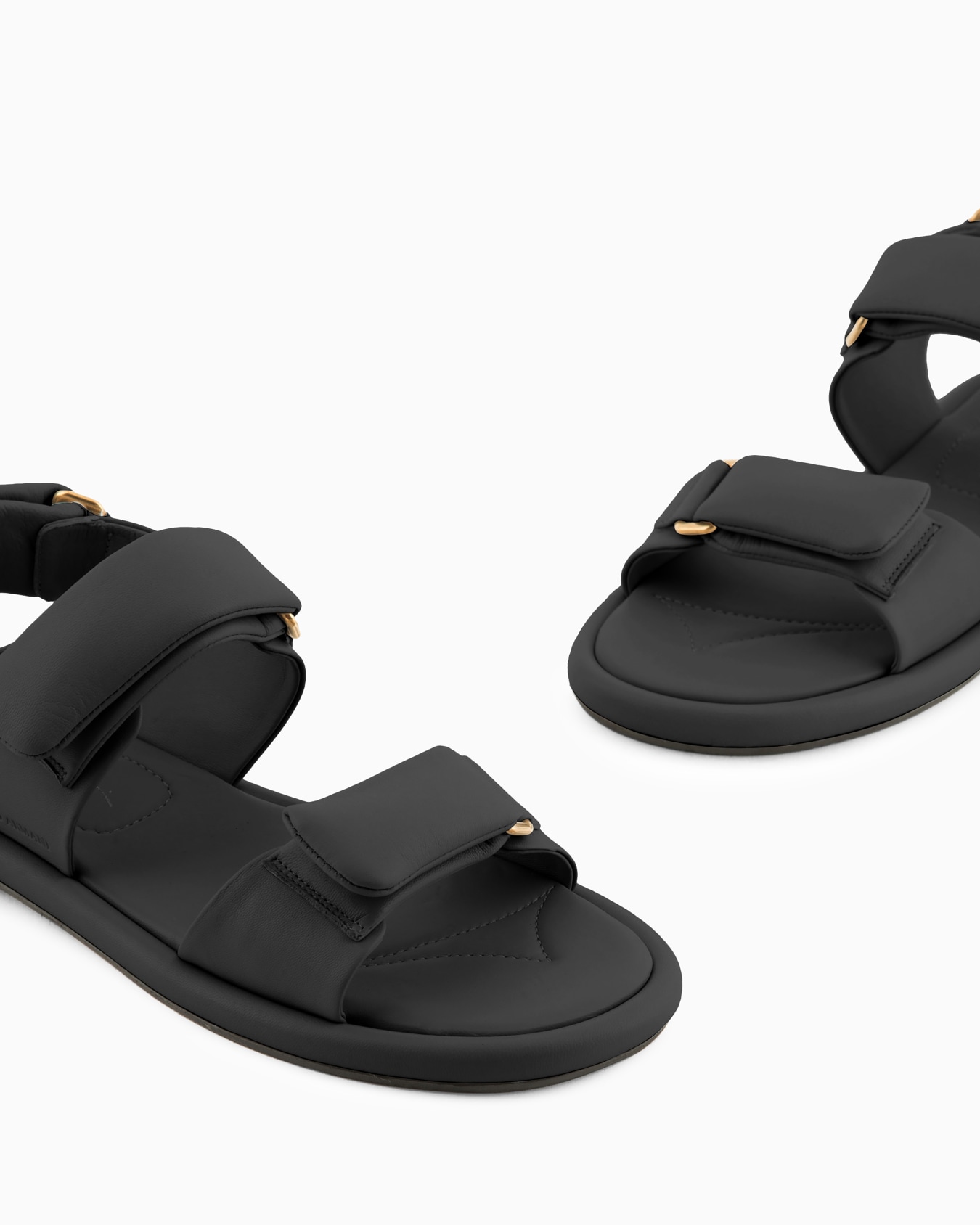 Padded nappa-leather flat sandals Slide 4