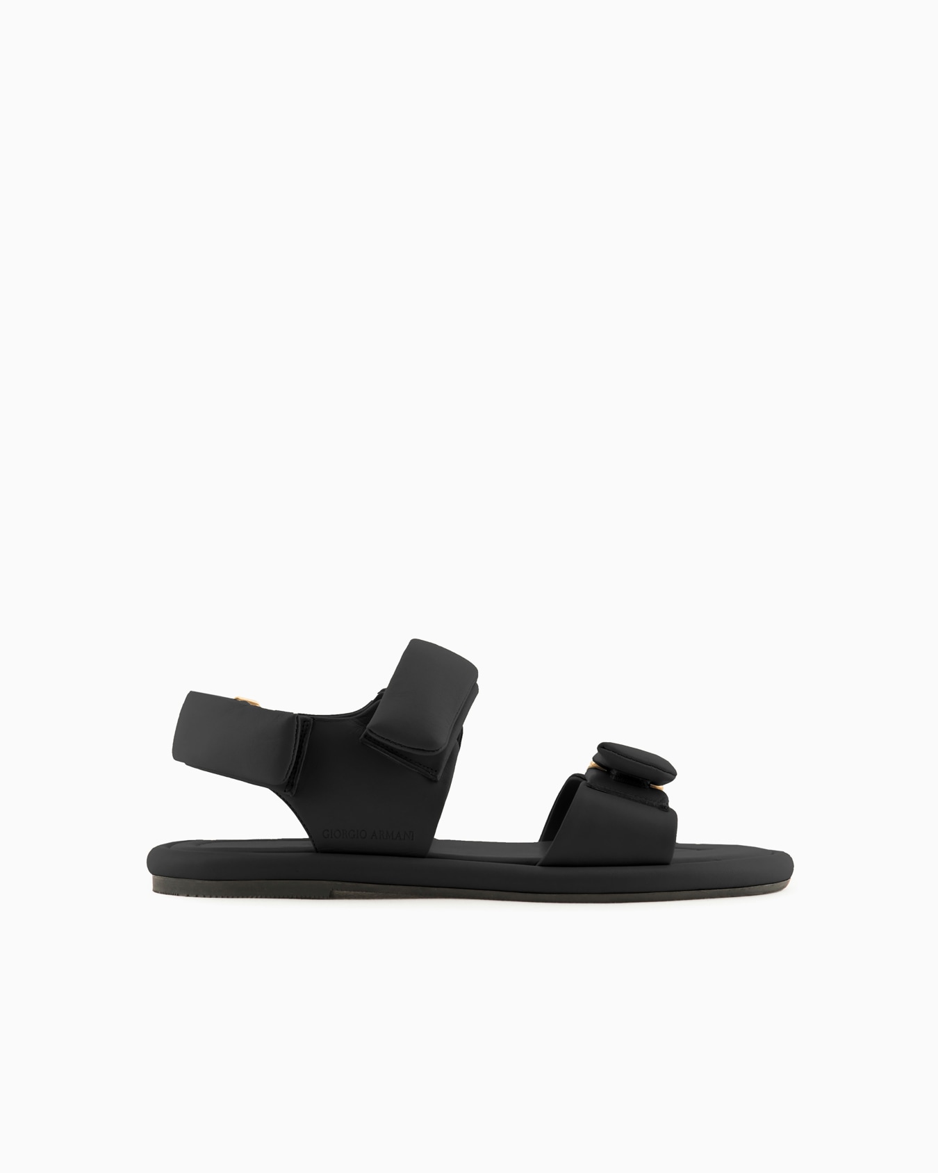 Padded nappa-leather flat sandals Slide 0