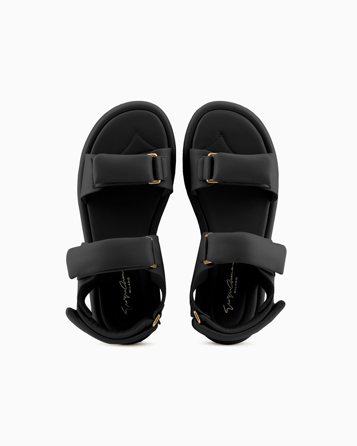 Padded nappa-leather flat sandals Slide 2