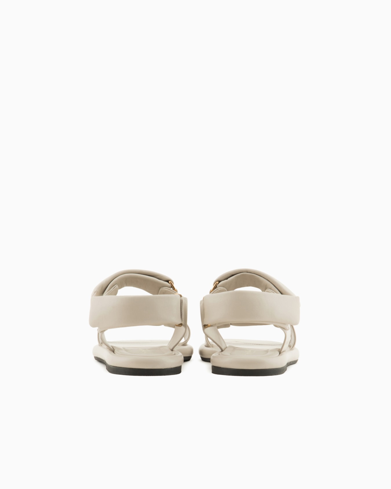 Sandalias planas en napa acolchada Diapositiva 3