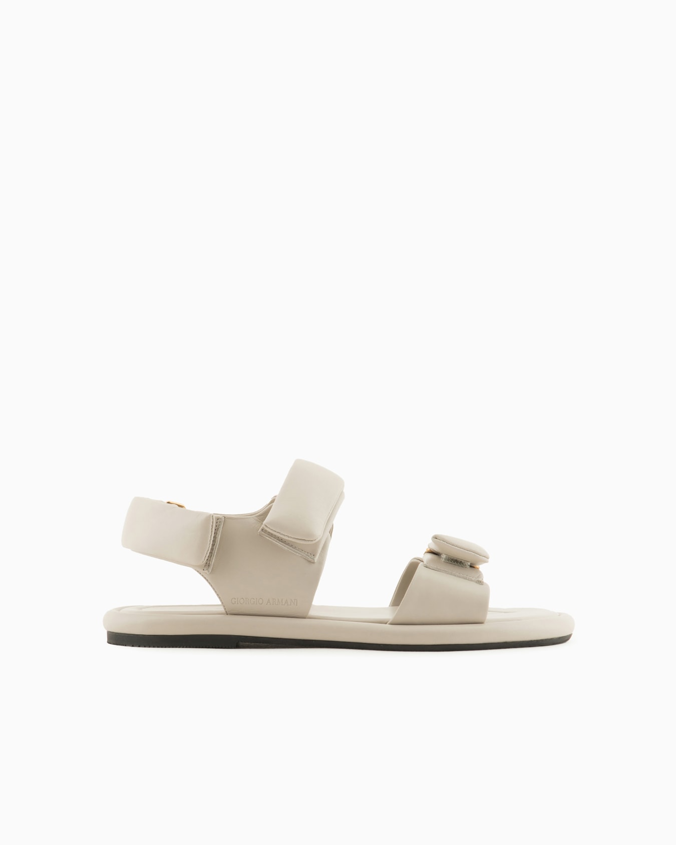 Padded nappa-leather flat sandals Slide 0