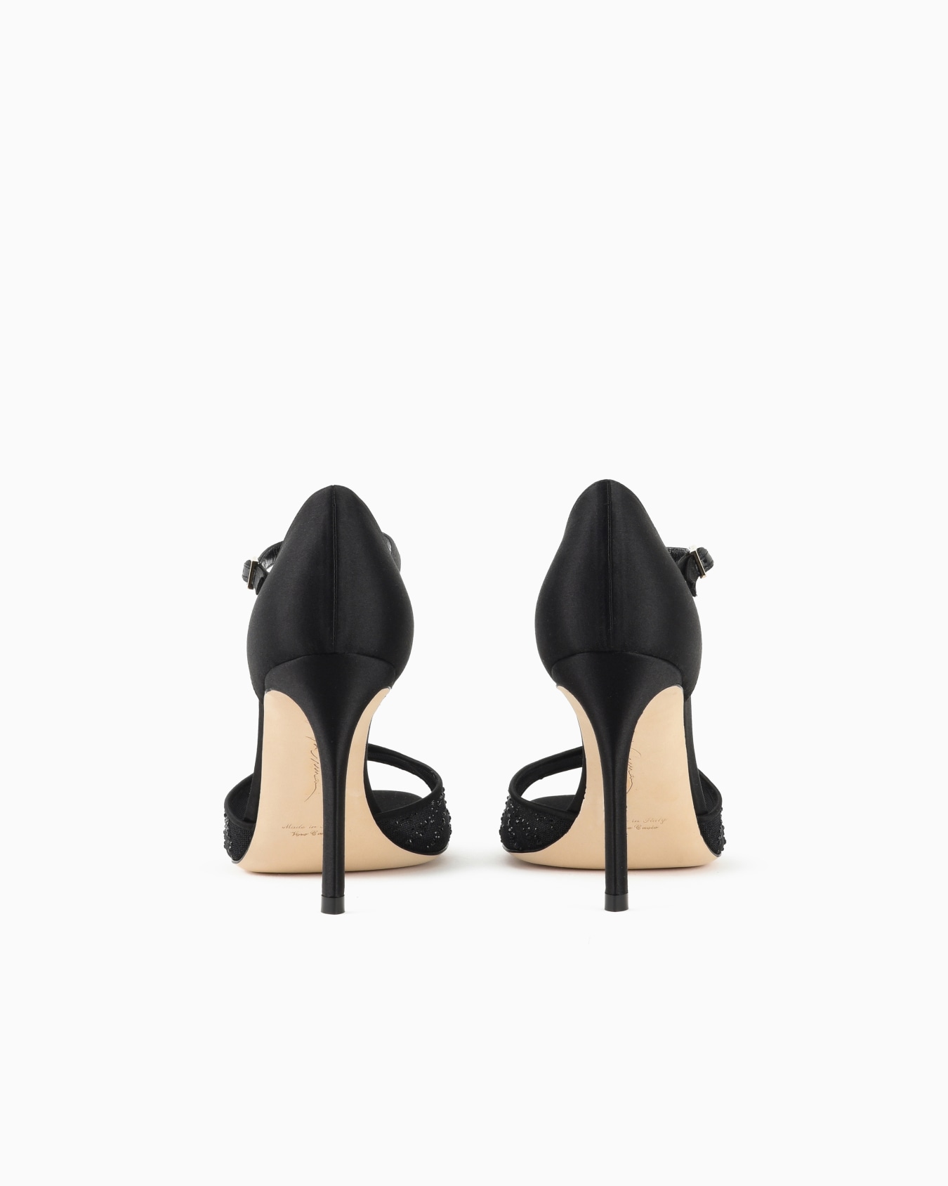 Mesh and rhinestone T-bar sandals Slide 3