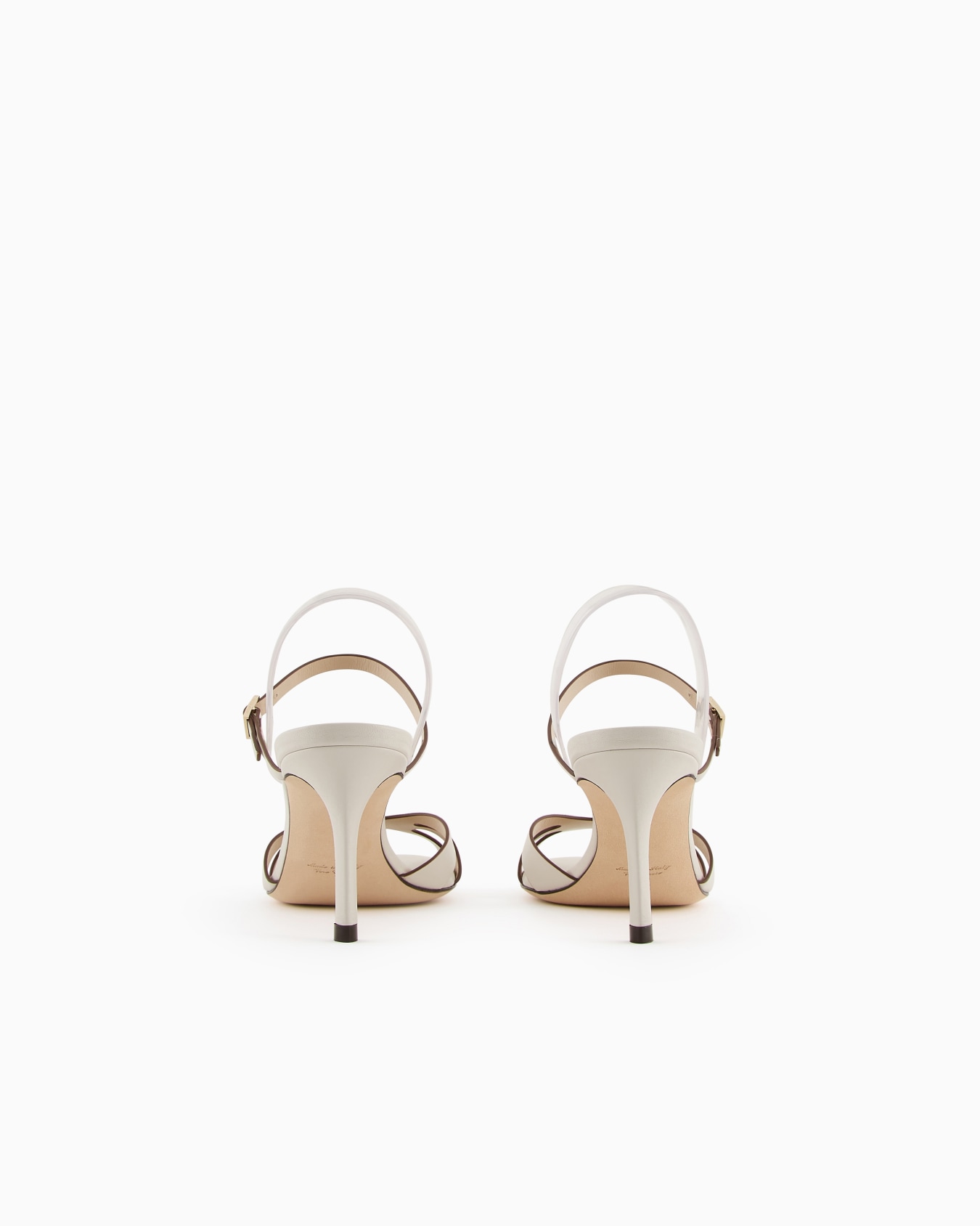 Heeled, nappa-leather sandals Slide 3
