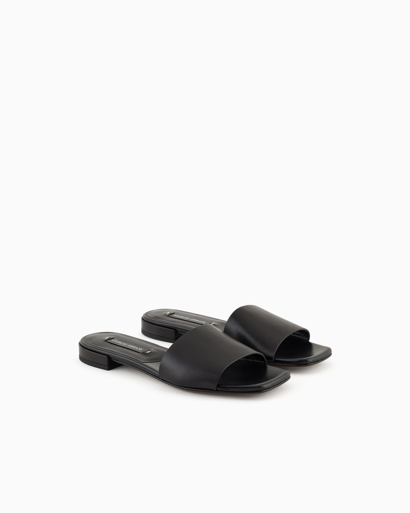 Giorgio Armani x 10 Corso Como calfskin flat sandals Slide 1
