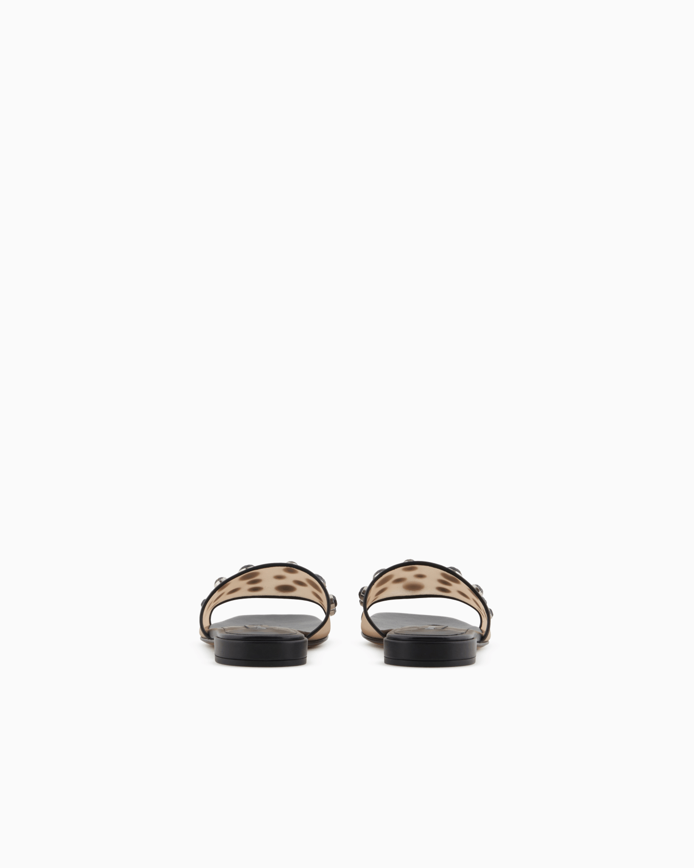 Giorgio Armani x 10 Corso Como flat sandals in mesh and rhinestones bezels Slide 3