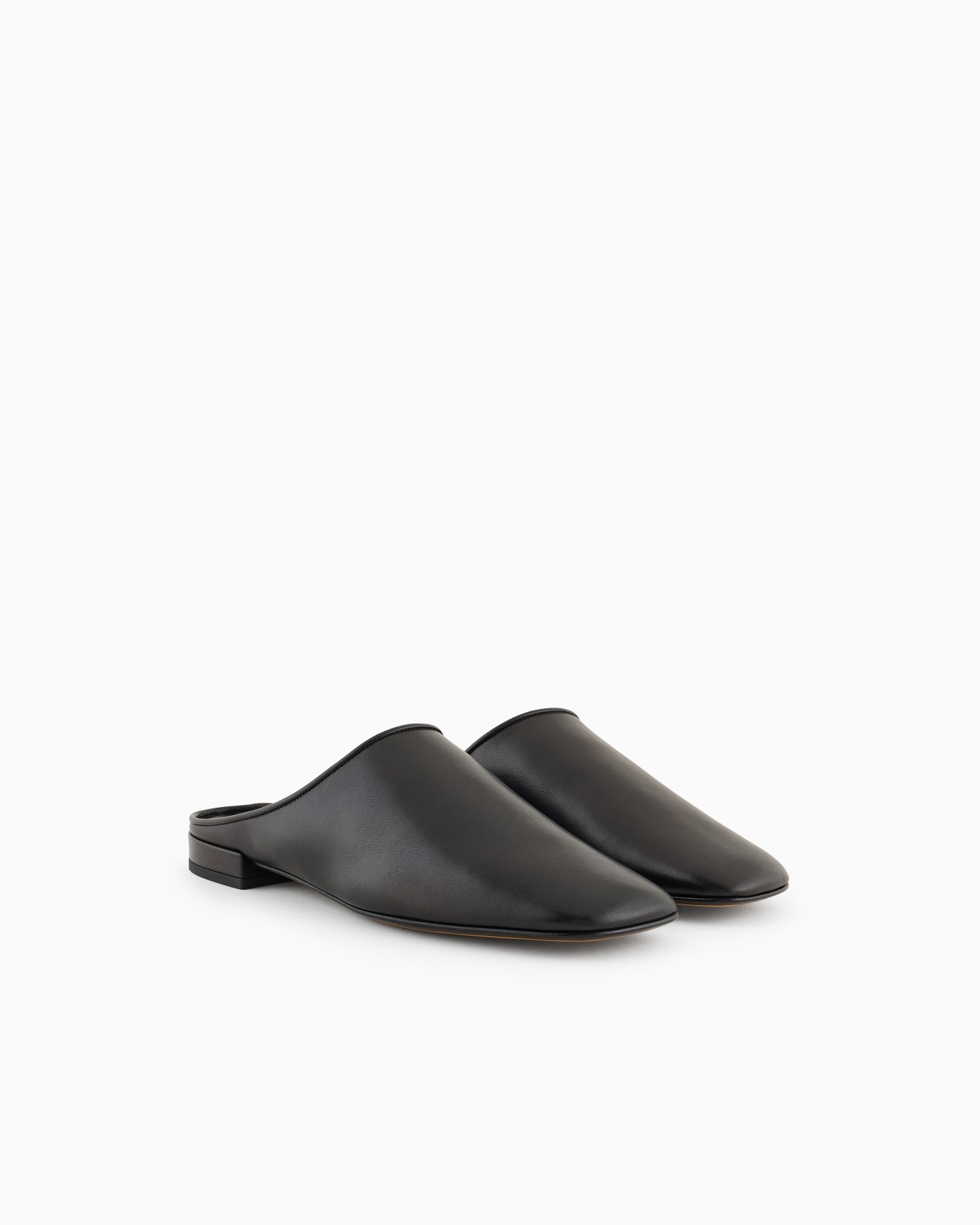 Giorgio Armani X 10 Corso Como Sabot aus Kalbsleder Folie 1