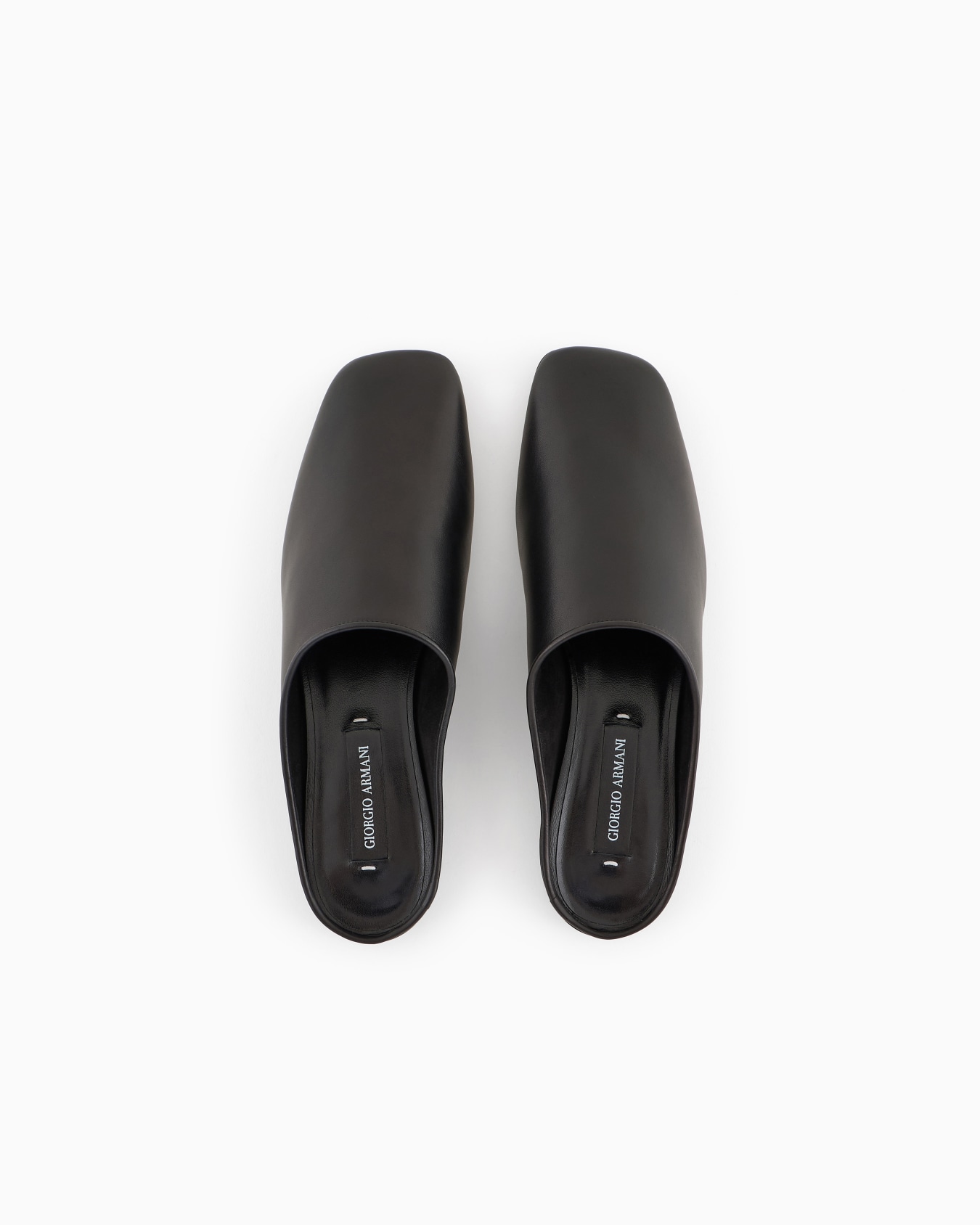 Giorgio Armani X 10 Corso Como Sabot aus Kalbsleder Folie 2
