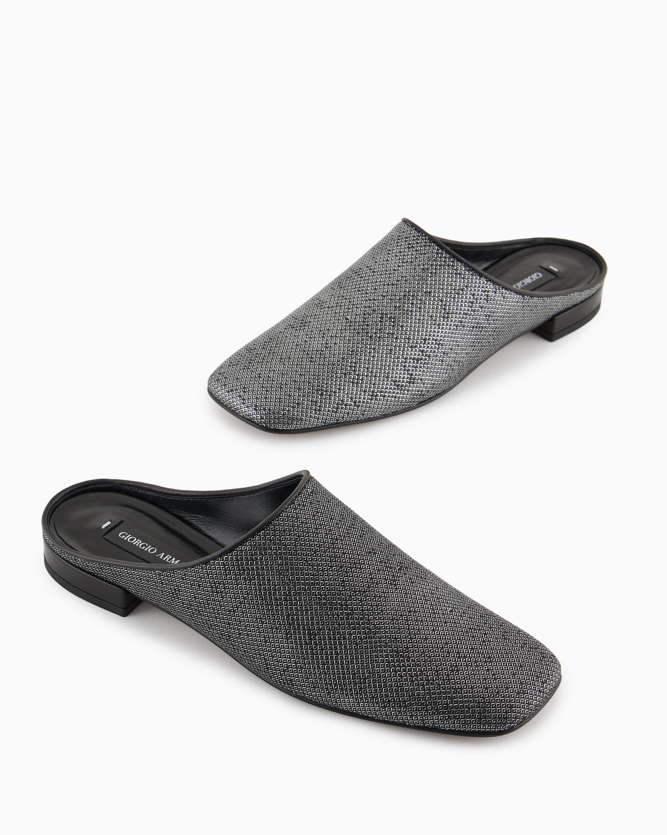 Giorgio Armani x 10 Corso Como mules in lurex fabric and leather Slide 4