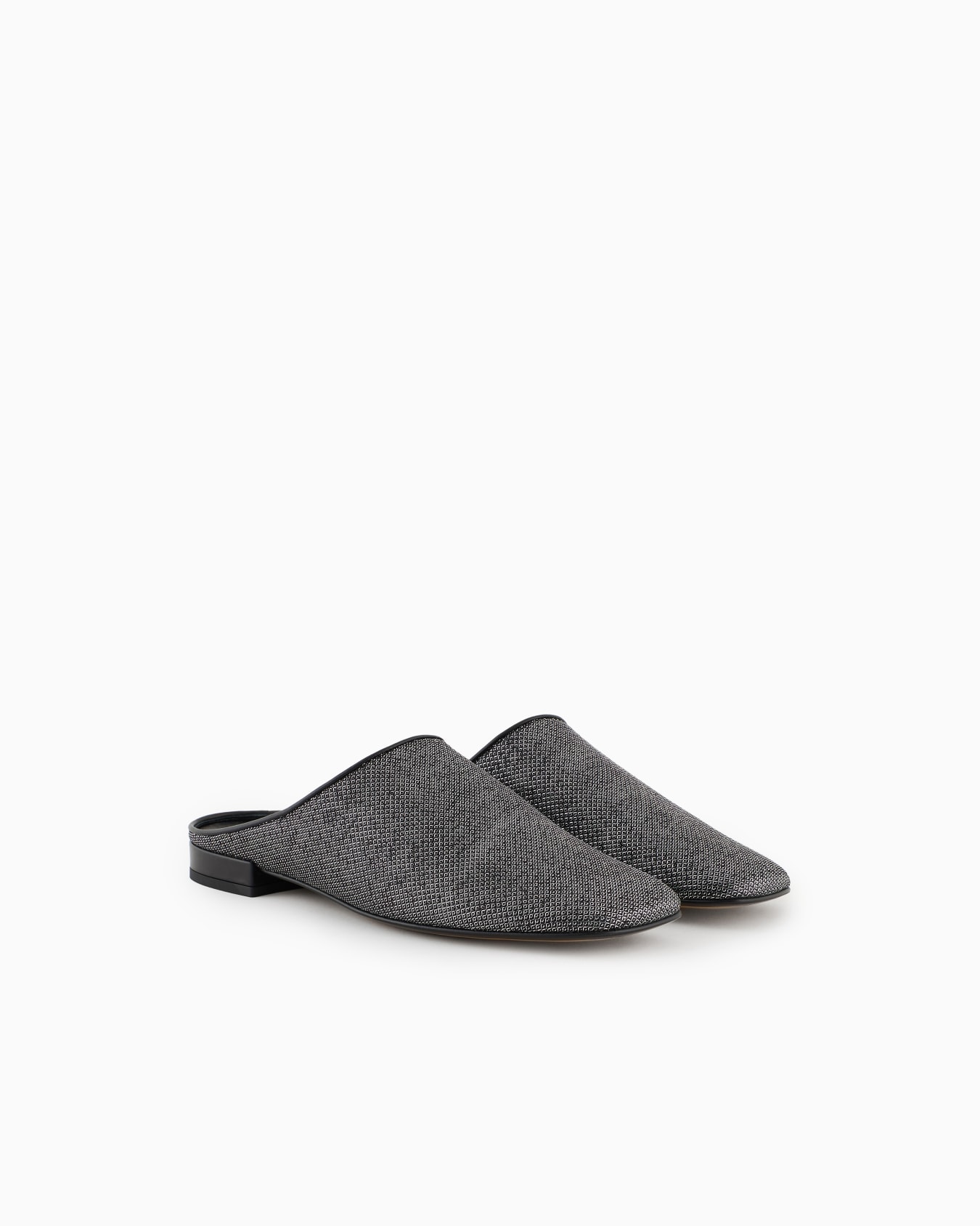 Giorgio Armani x 10 Corso Como mules in lurex fabric and leather Slide 1