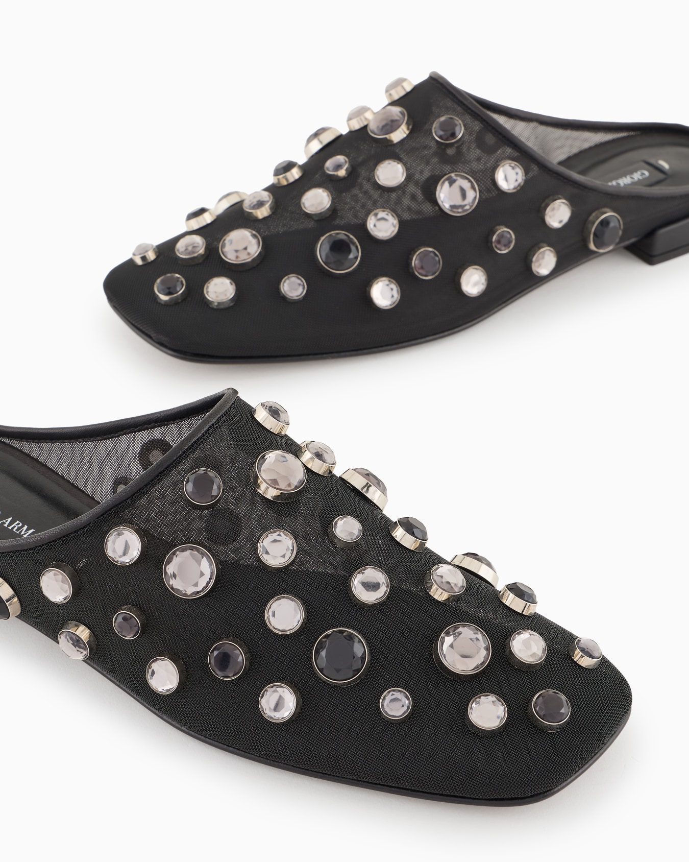 Giorgio Armani x 10 Corso Como mules in mesh and encrusted rhinestones Slide 4