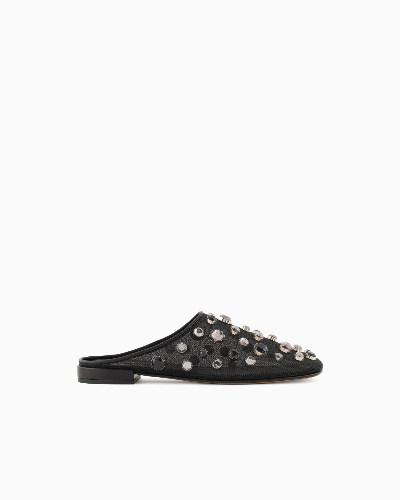 Giorgio Armani x 10 Corso Como mules in mesh and encrusted rhinestones Slide 0
