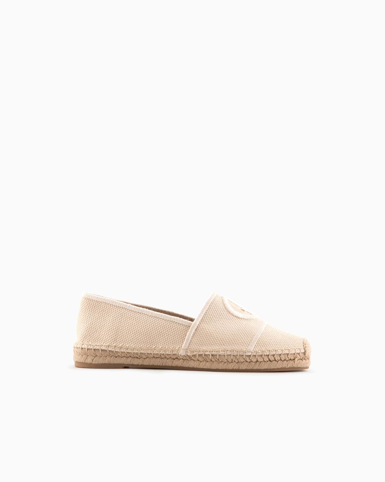 Cotton espadrilles with embroidered logo Slide 0