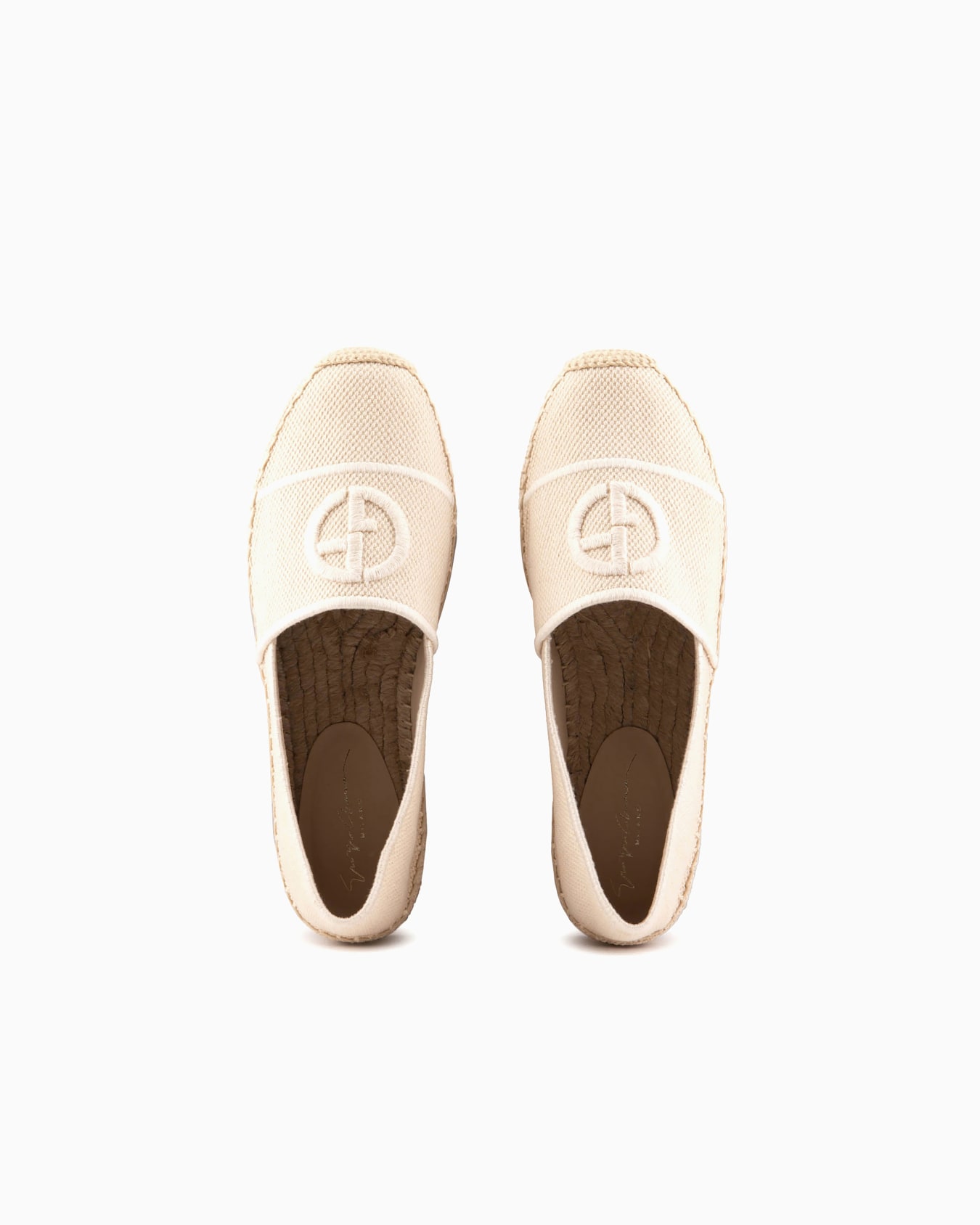 Cotton espadrilles with embroidered logo Slide 2