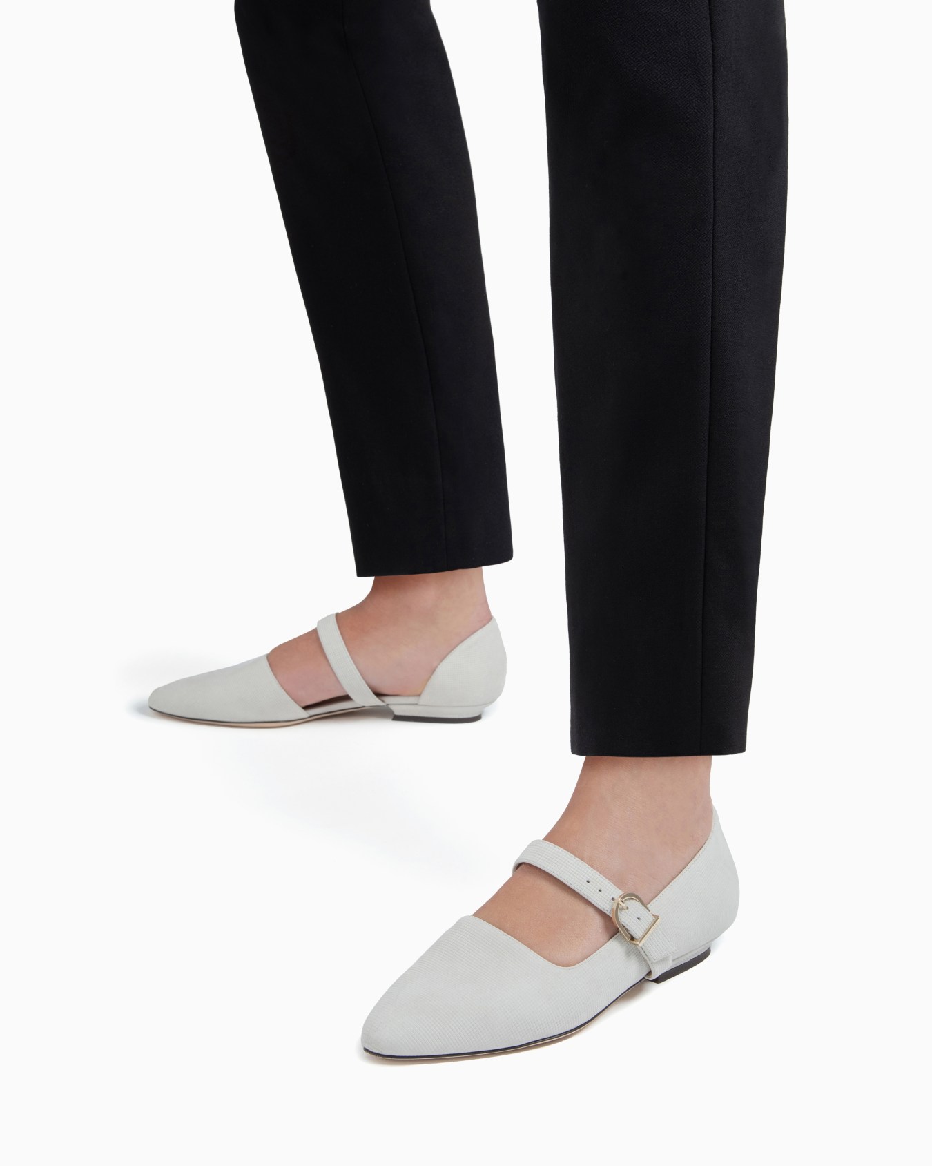 Leather ballerinas with strap  Slide 6