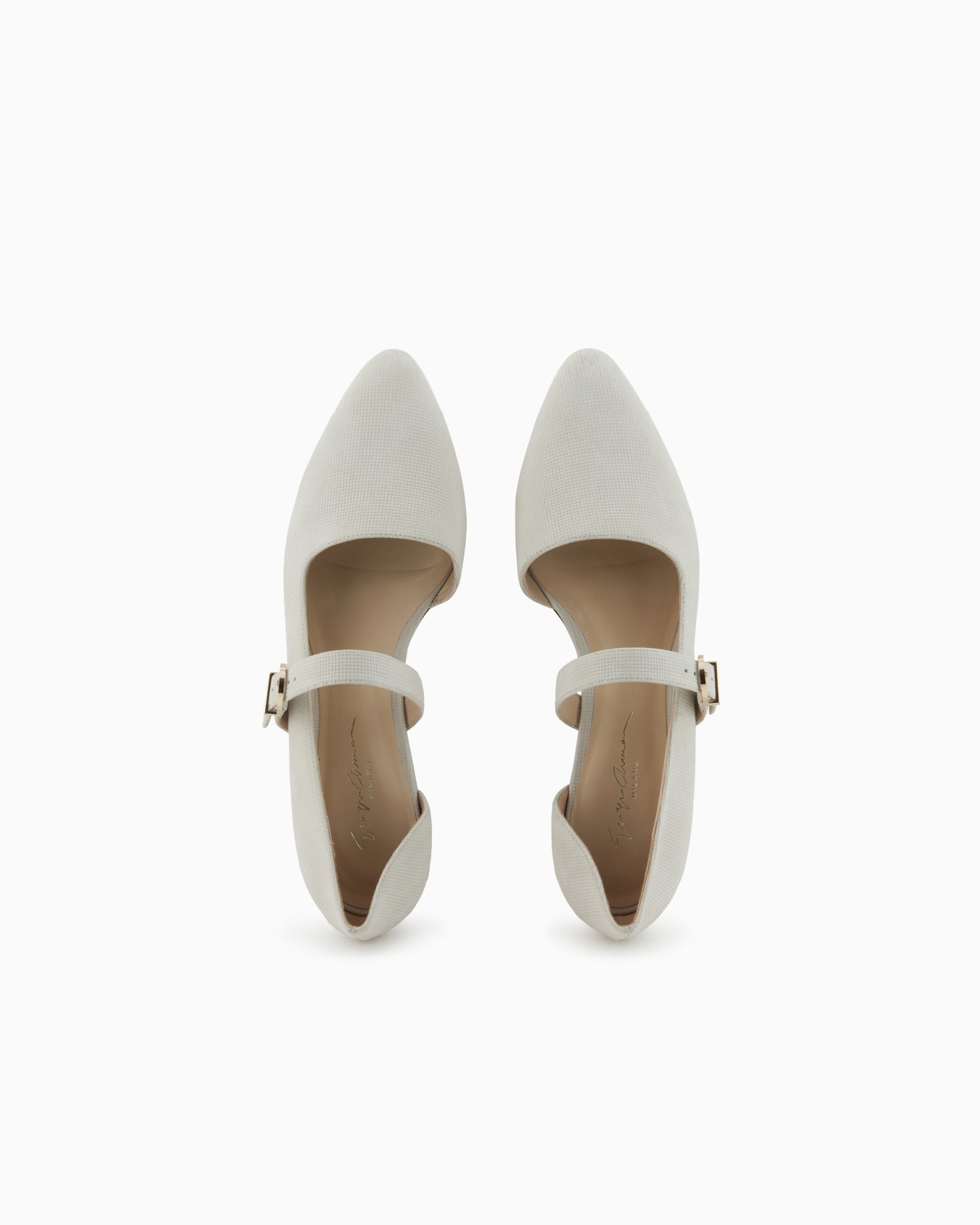 Leather ballerinas with strap  Slide 2