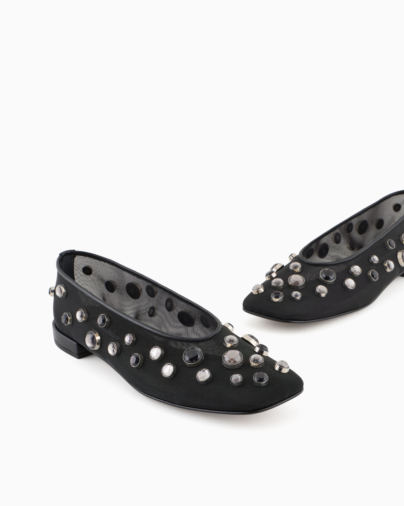 Giorgio Armani x 10 Corso Como ballerinas in mesh and rhinestones bezels Slide 4
