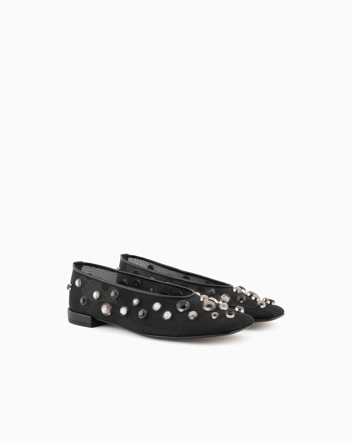 Giorgio Armani x 10 Corso Como ballerinas in mesh and rhinestones bezels Slide 1