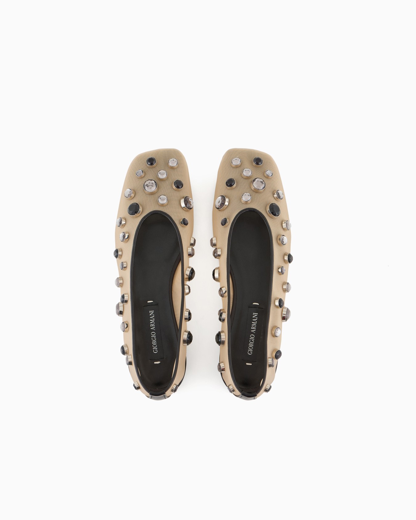 Giorgio Armani x 10 Corso Como ballerinas in mesh and rhinestones bezels Slide 2