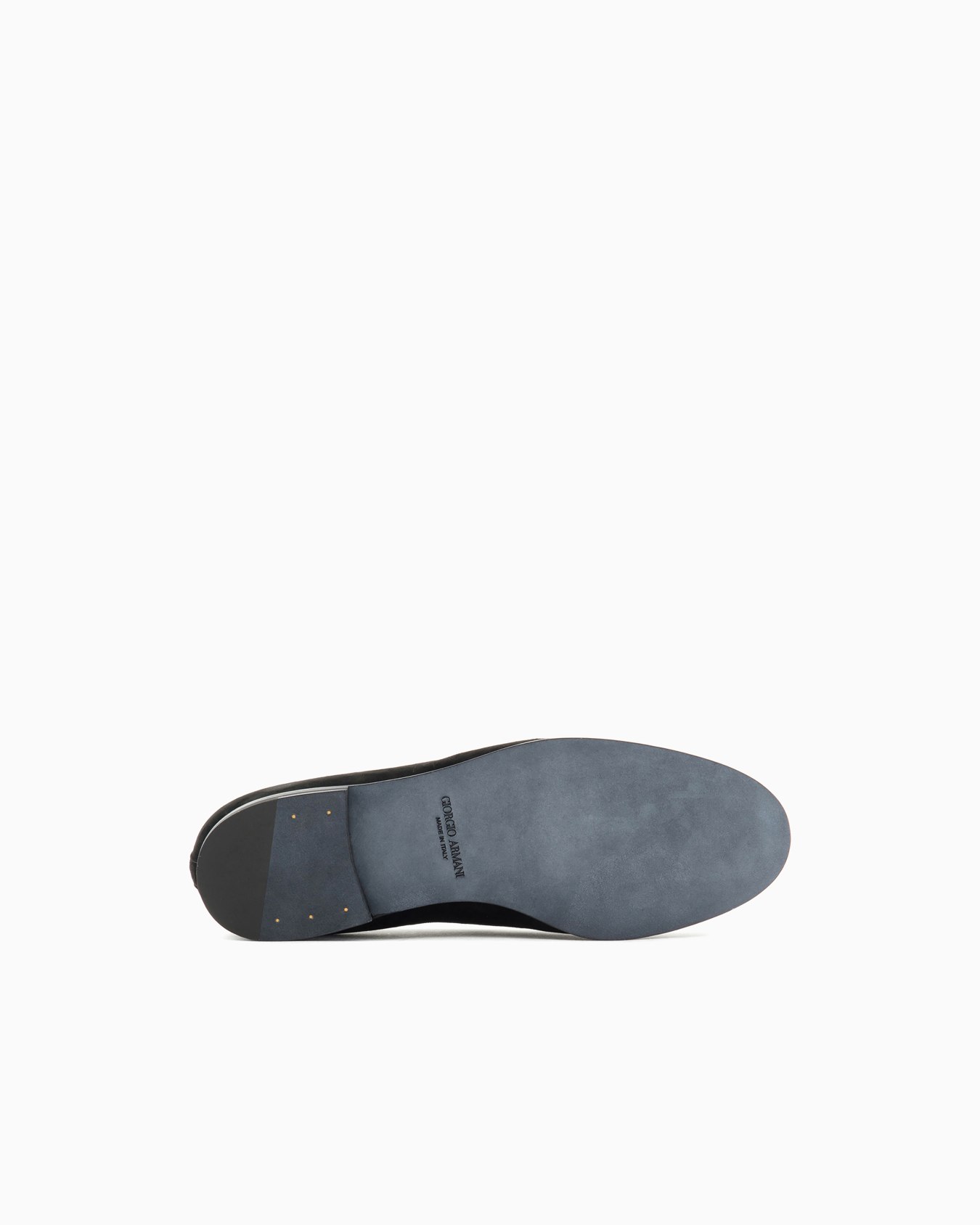 Suede loafers with embroidered logo Slide 5