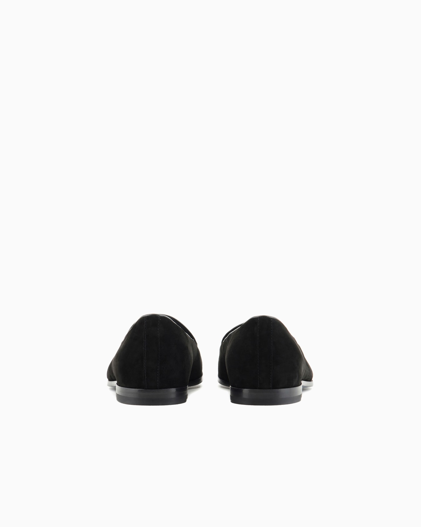 Suede loafers with embroidered logo Slide 3