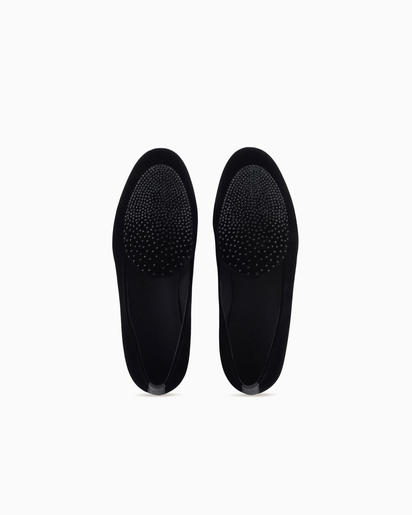 Velvet and rhinestone loafers Slide 2