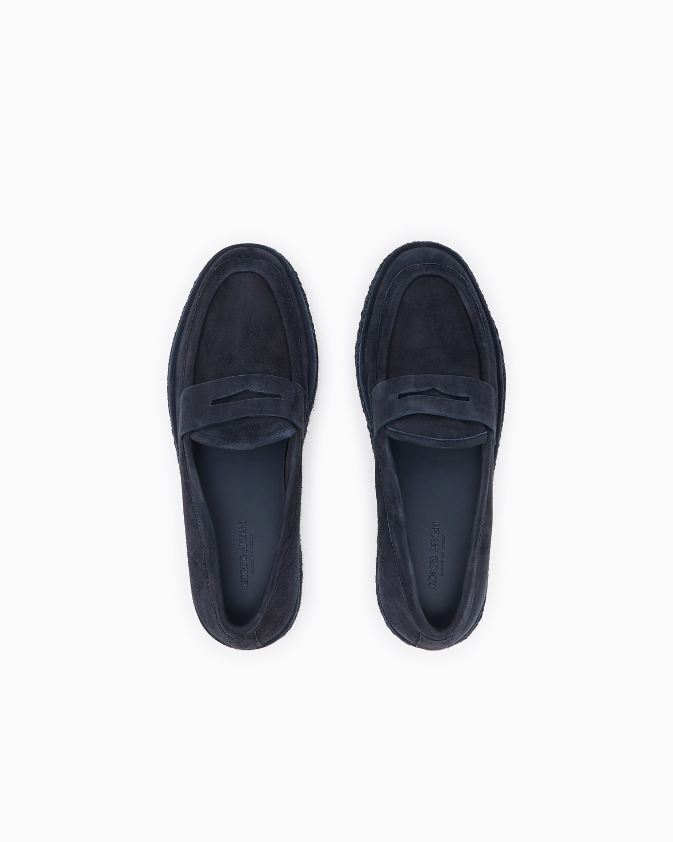 Suede loafers with a rope sole Slide 2