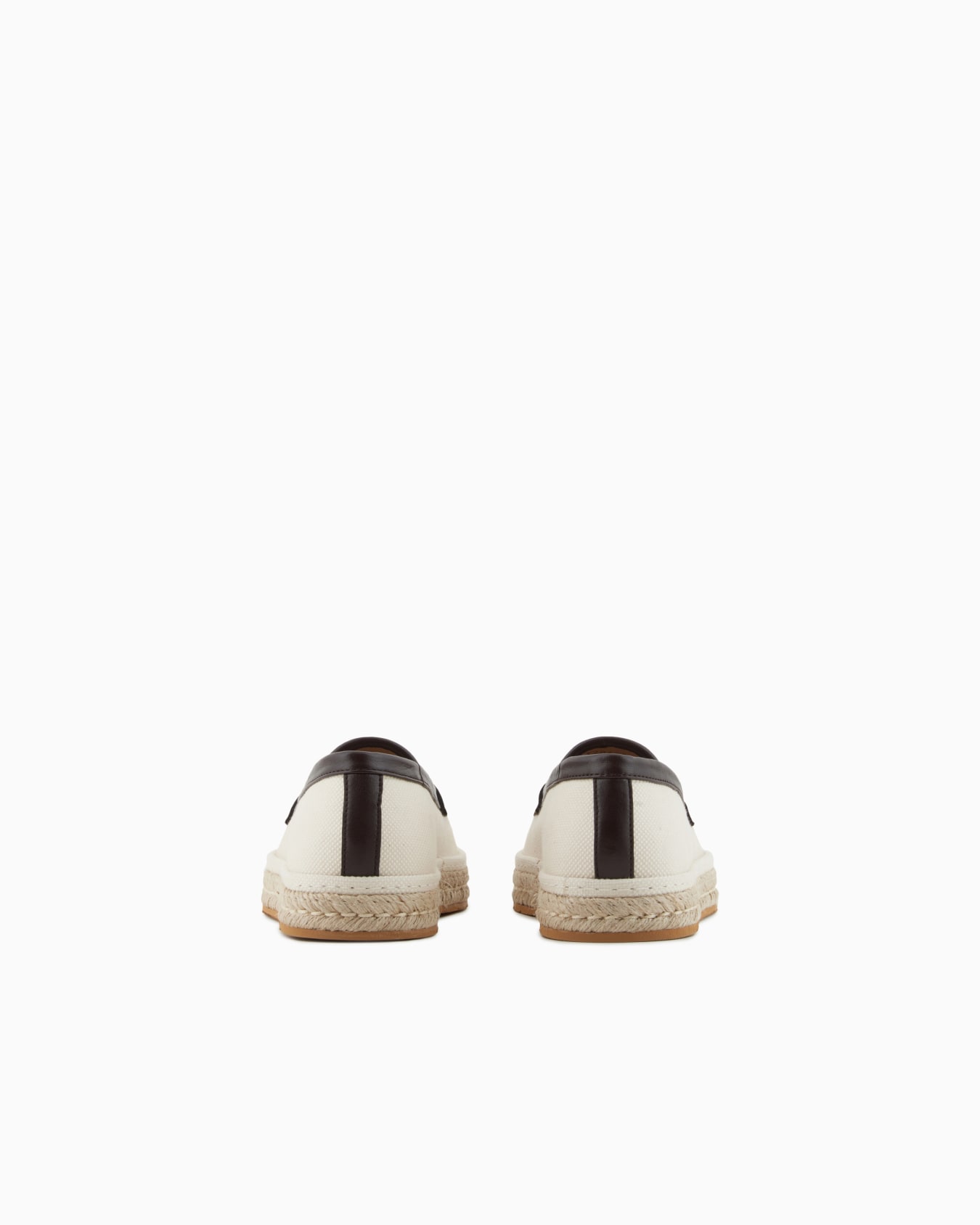 Canvas and nappa leather loafers with a rope sole Slide 3