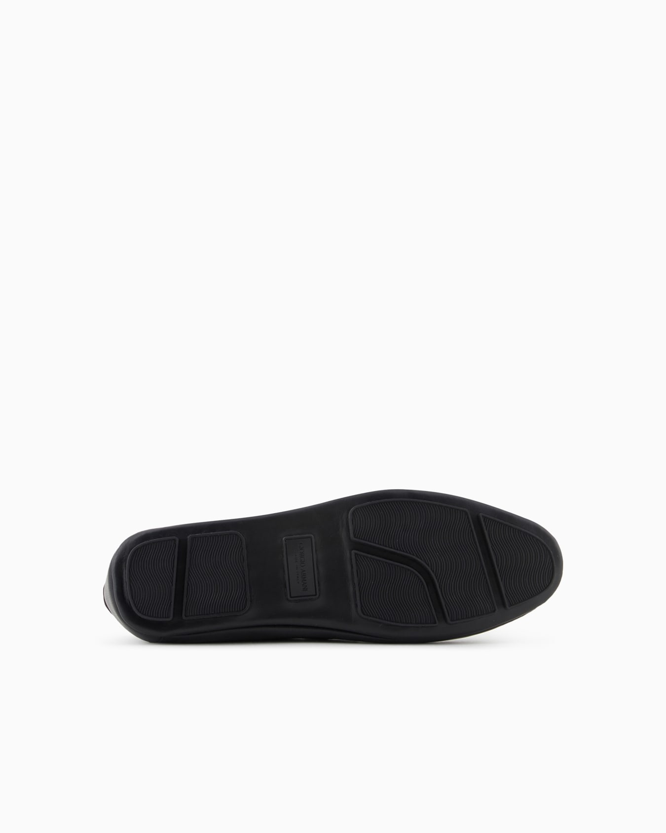 Leather loafers with metal logo Slide 5