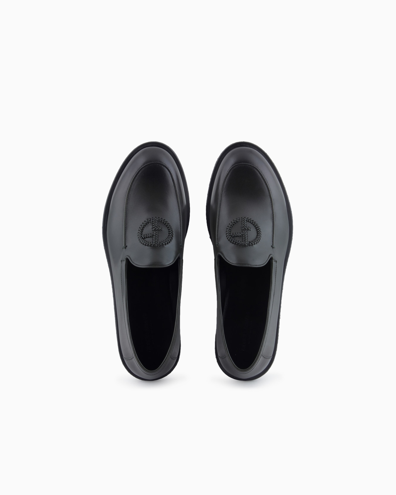 Slip-on in nappa vintage con logo ricamato Slide 2