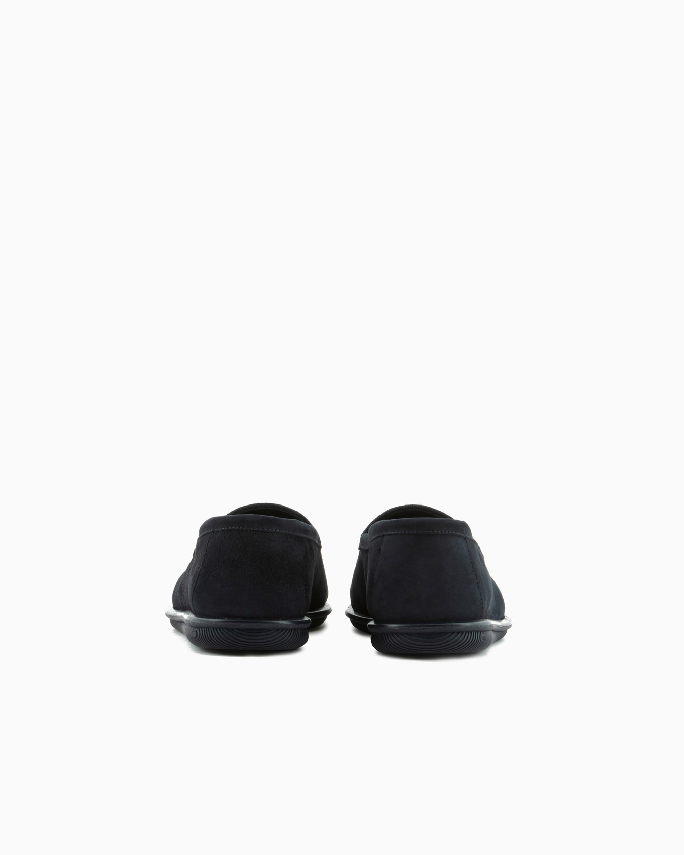 Suede loafers with embroidered logo Slide 3