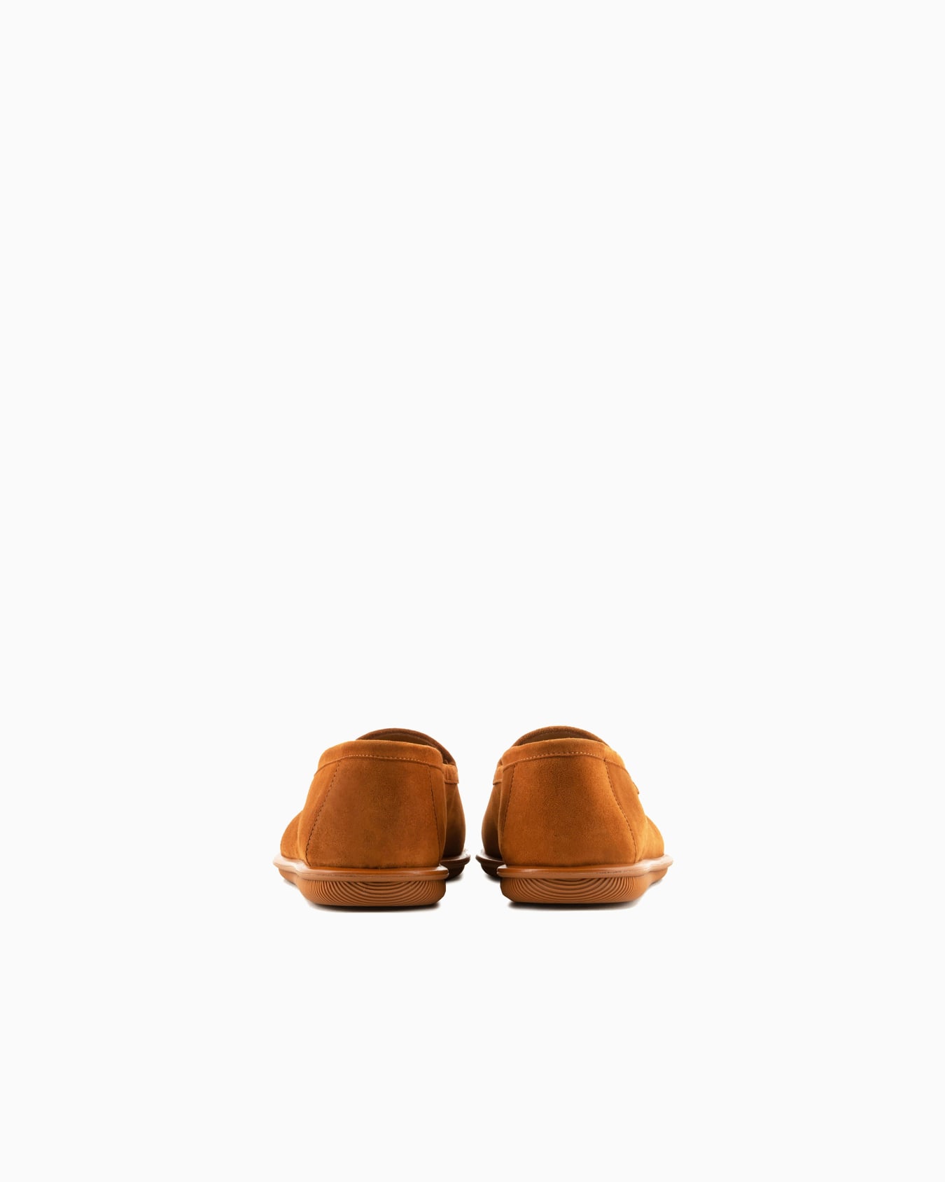 Suede loafers with embroidered logo Slide 3