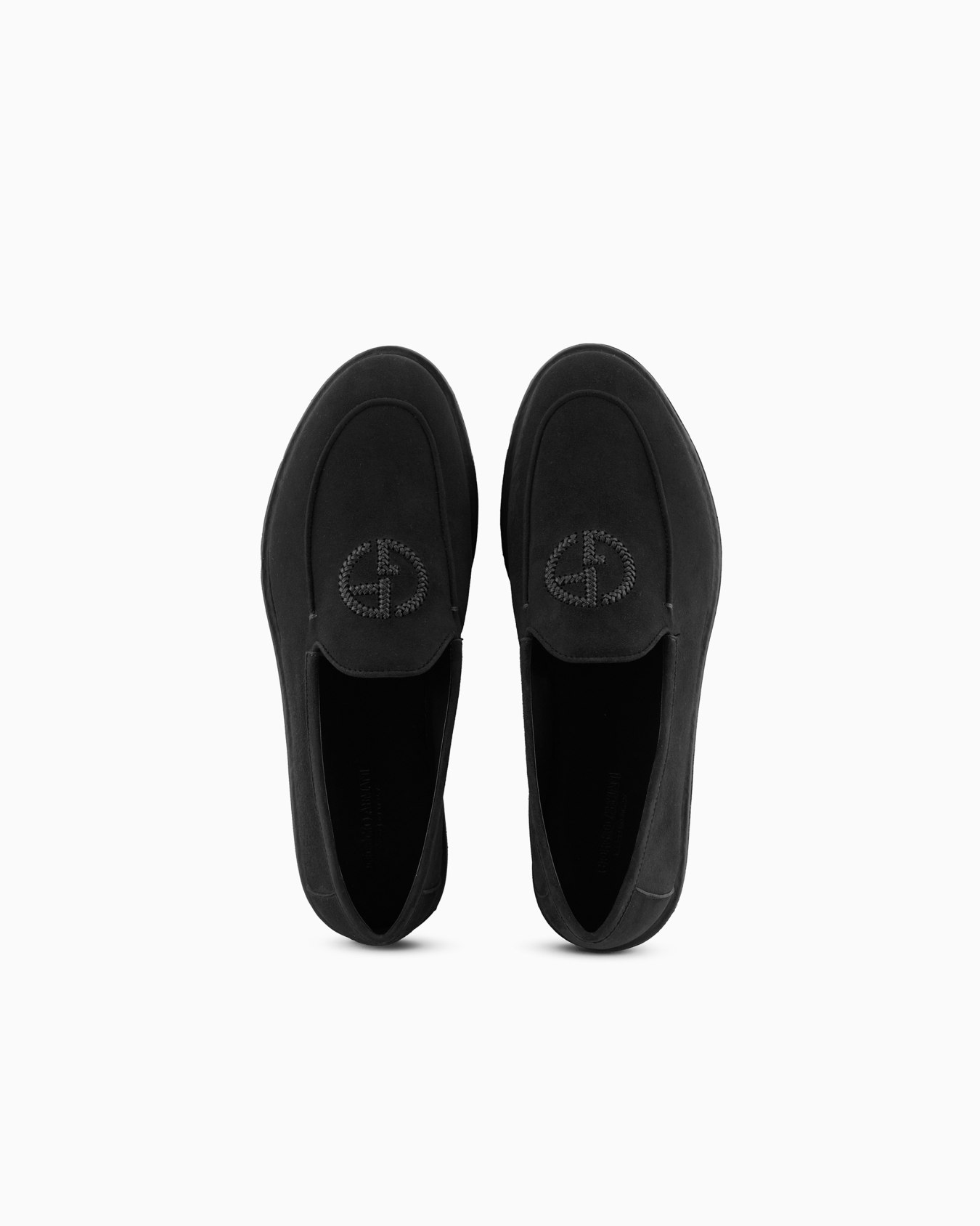 Mocasines de ante con logotipo bordado Diapositiva 2