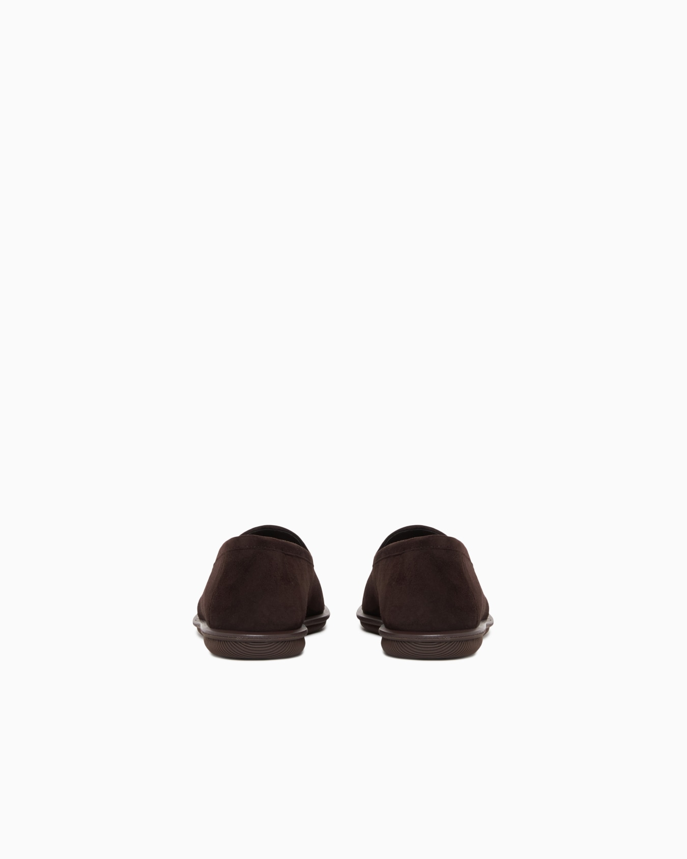Suede loafers with embroidered logo Slide 3