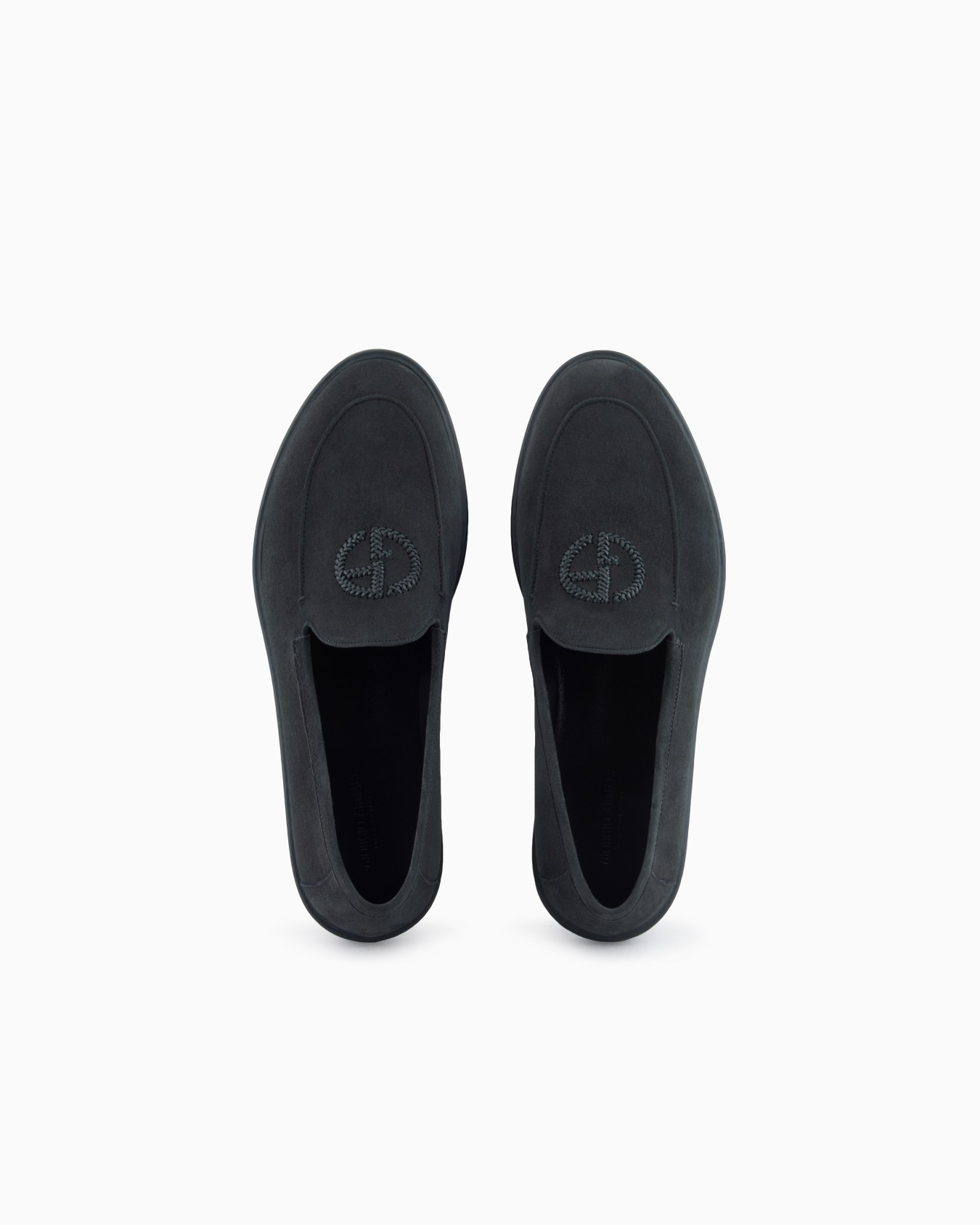 Mocasines de ante con logotipo bordado Diapositiva 2