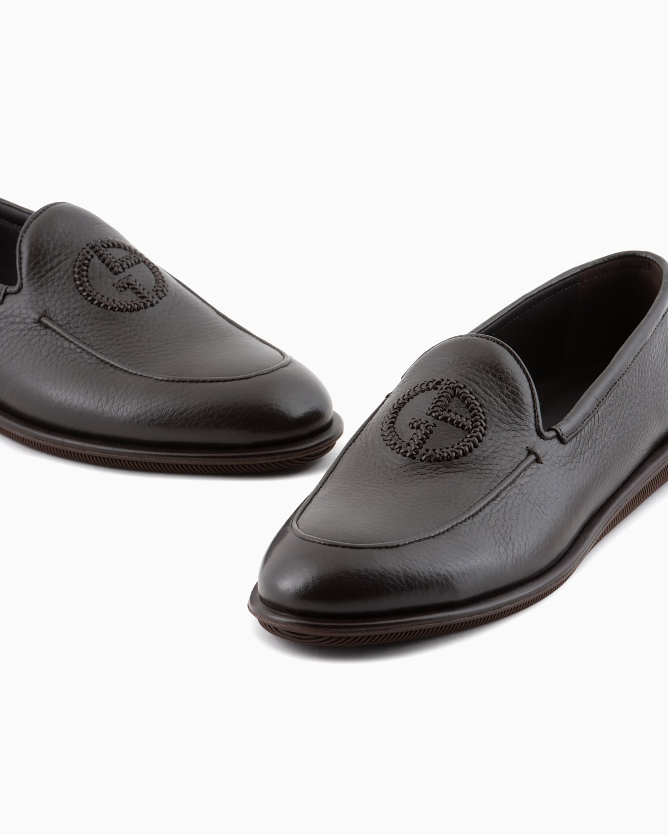 Mokassins aus Hirschleder mit Logo-Stickerei Folie 4