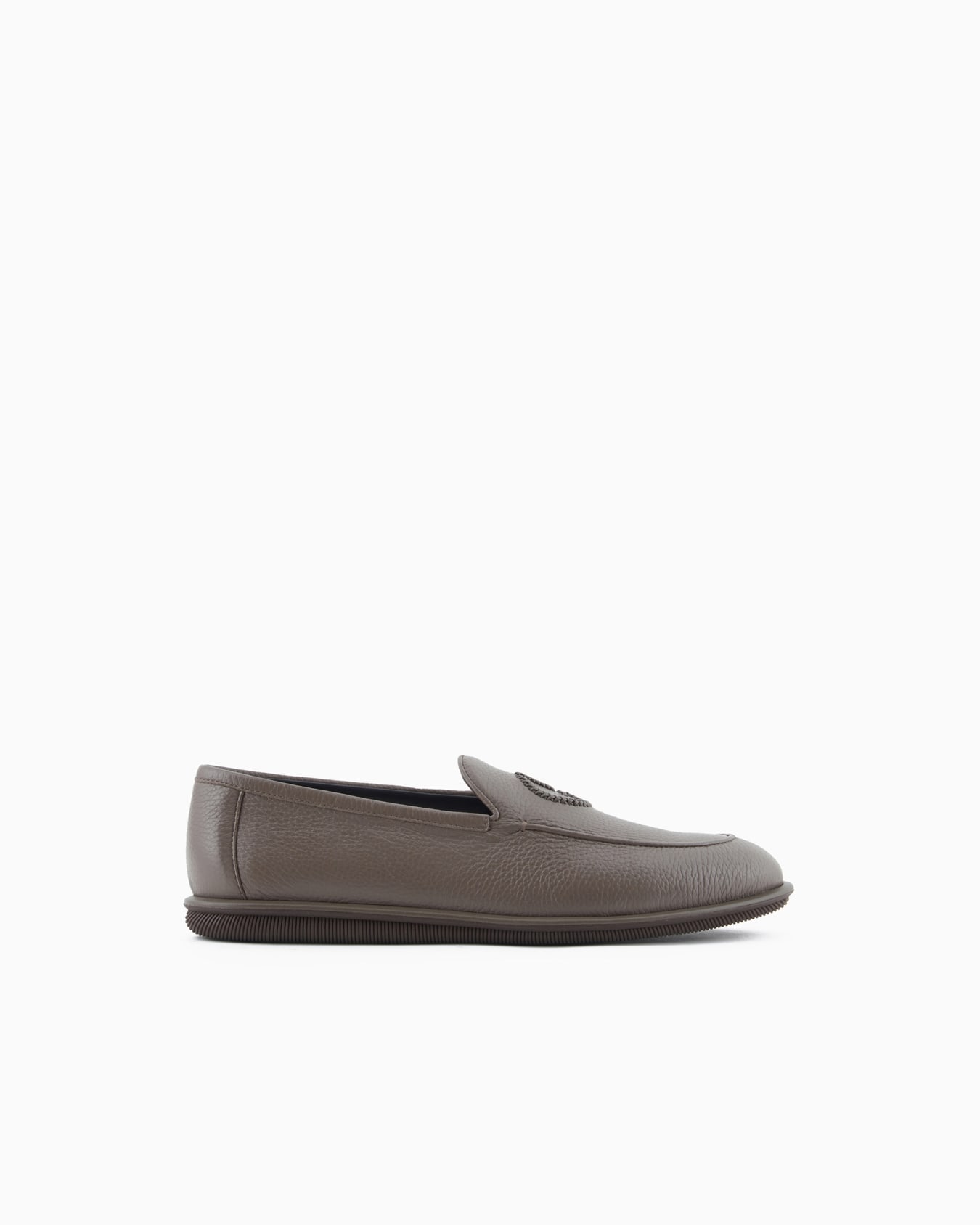 Mocassins en cerf avec logo brodé Diapositive 0