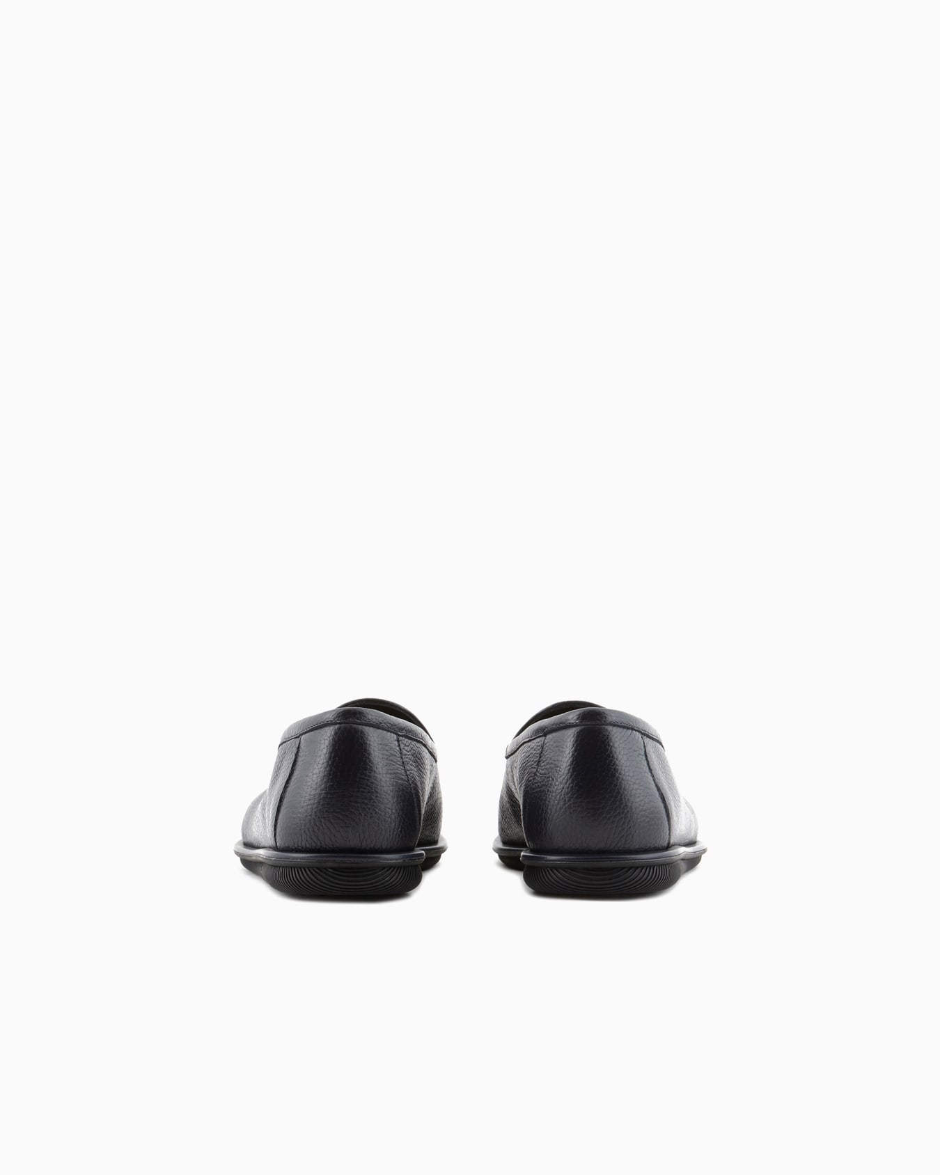 Deerskin loafers with embroidered logo Slide 3