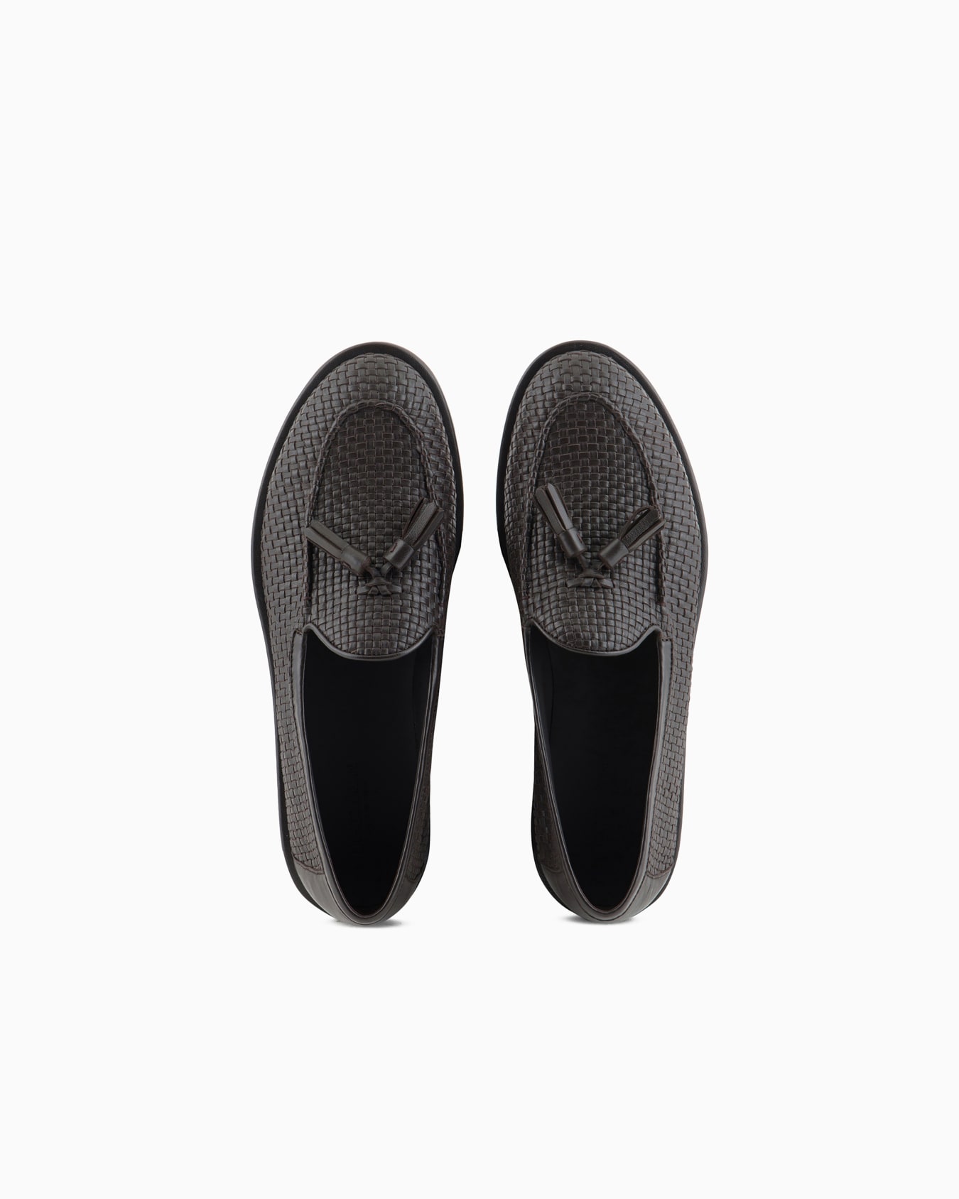 Mocassins en nappa tissé avec glands Diapositive 2