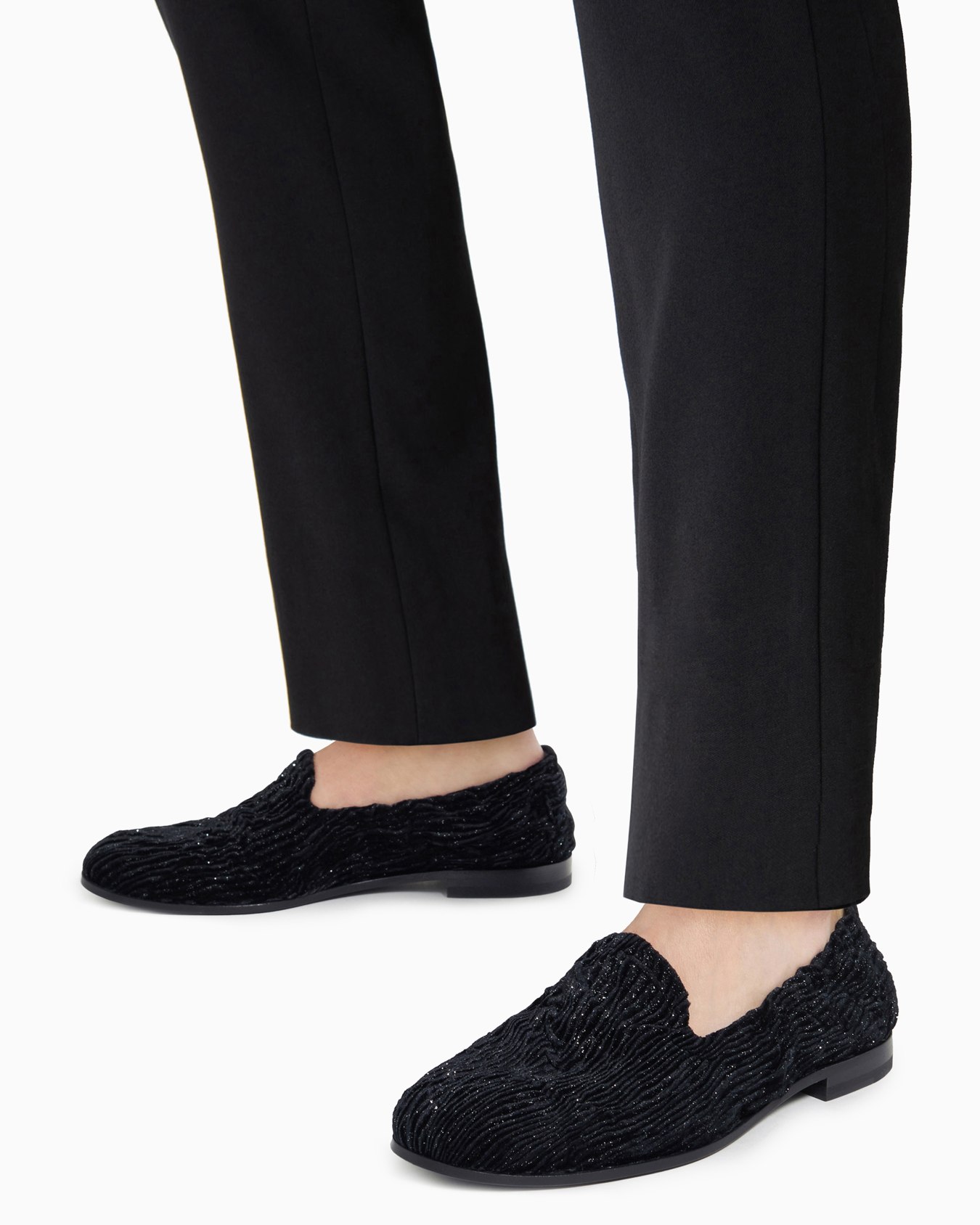 Giorgio’s loafers in textured velvet Slide 6