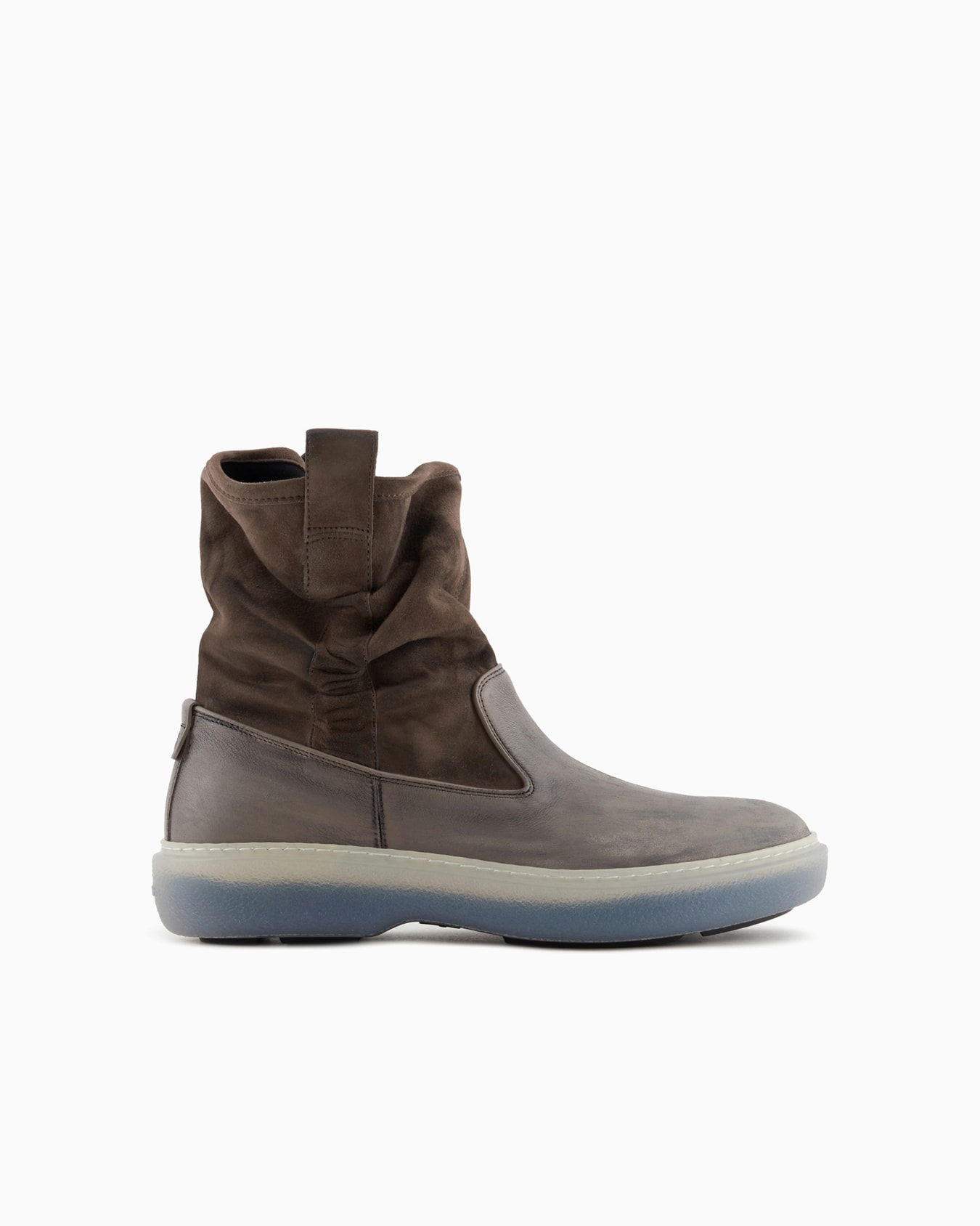 Stivaletti in pelle e camoscio Slide 0