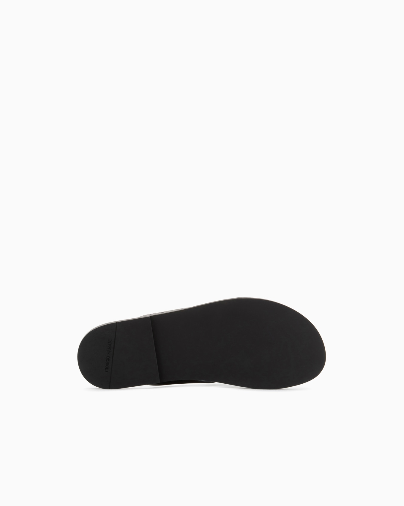 Leather cross sandals with two-toned tape Slide 3