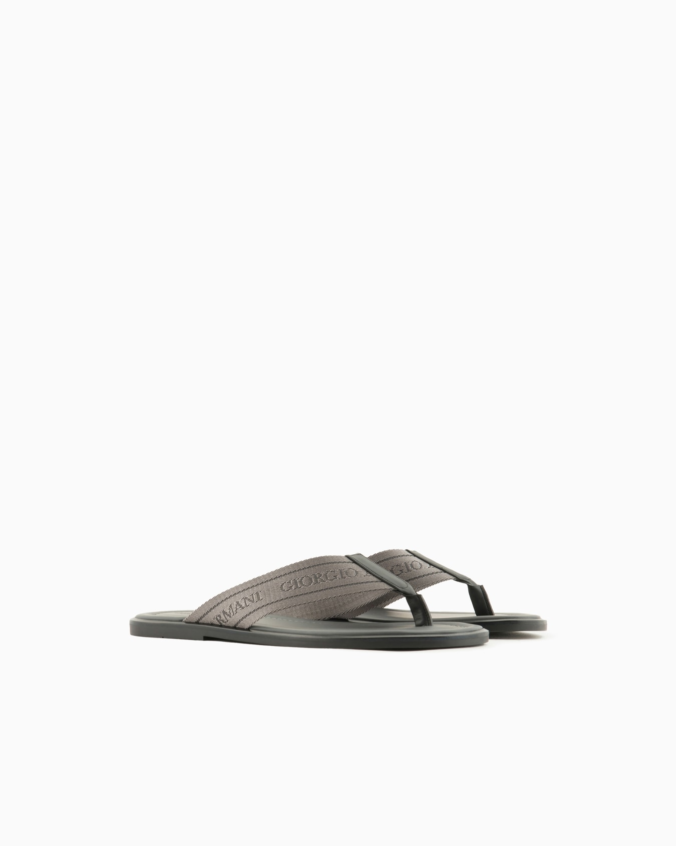 Webbing thong sandals Slide 1